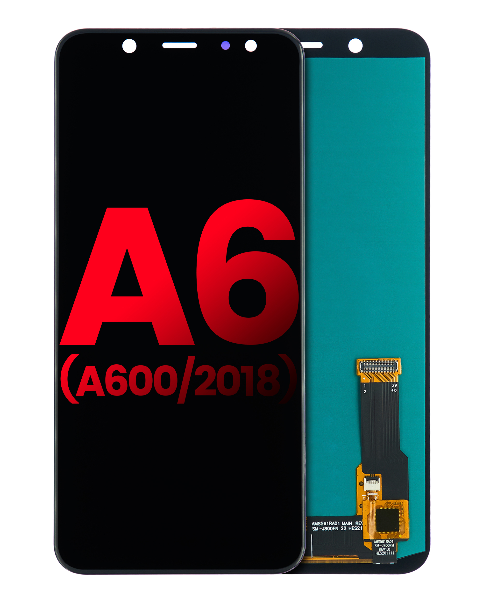 Display OLED completo senza Frame per Samsung Galaxy A6 (A600 / 2018) (Aftermarket Plus) (tutti i colori)