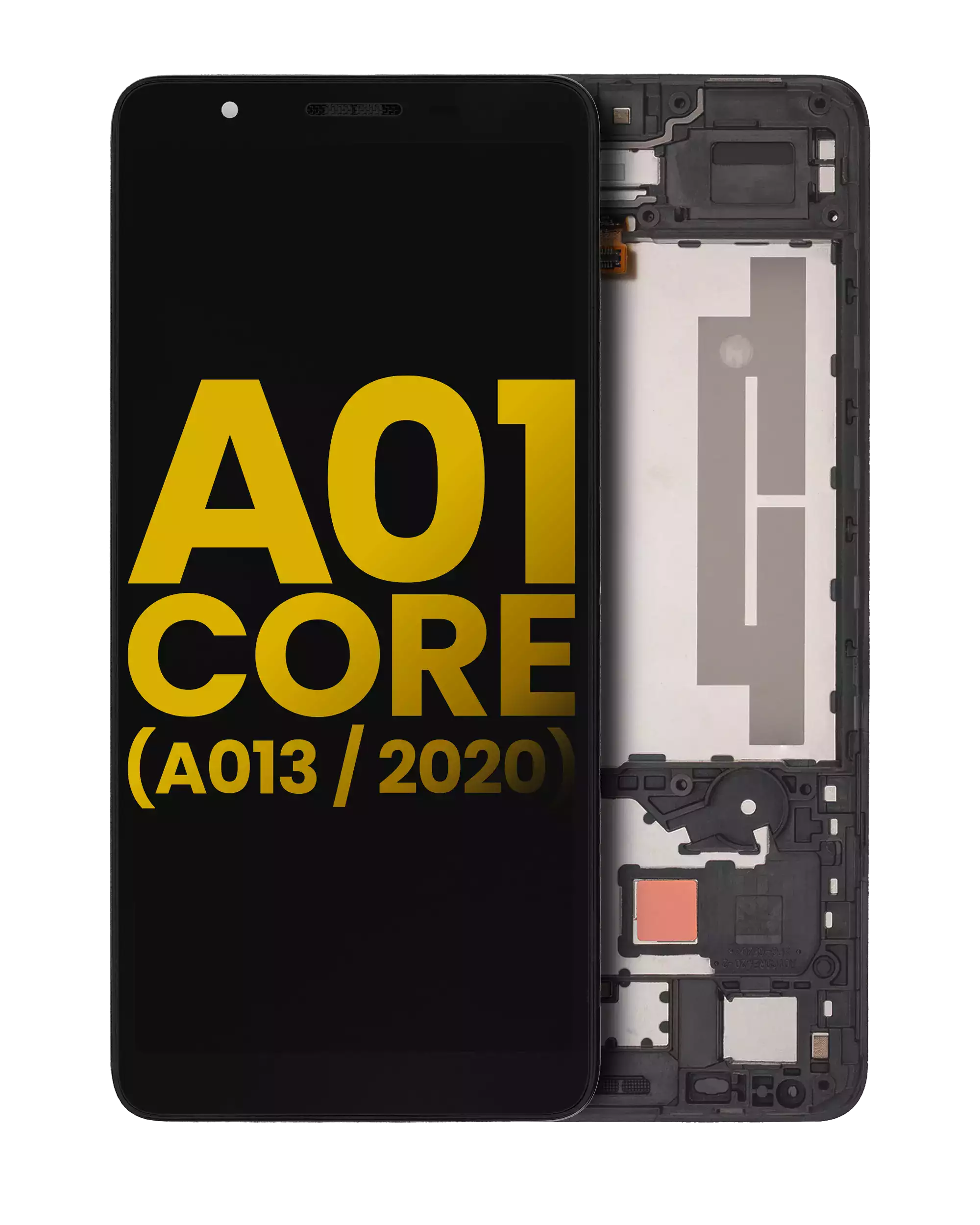 Display LCD completo con Frame per Samsung Galaxy A01 Core (A013 / 2020) (Refurbished) (Nero)