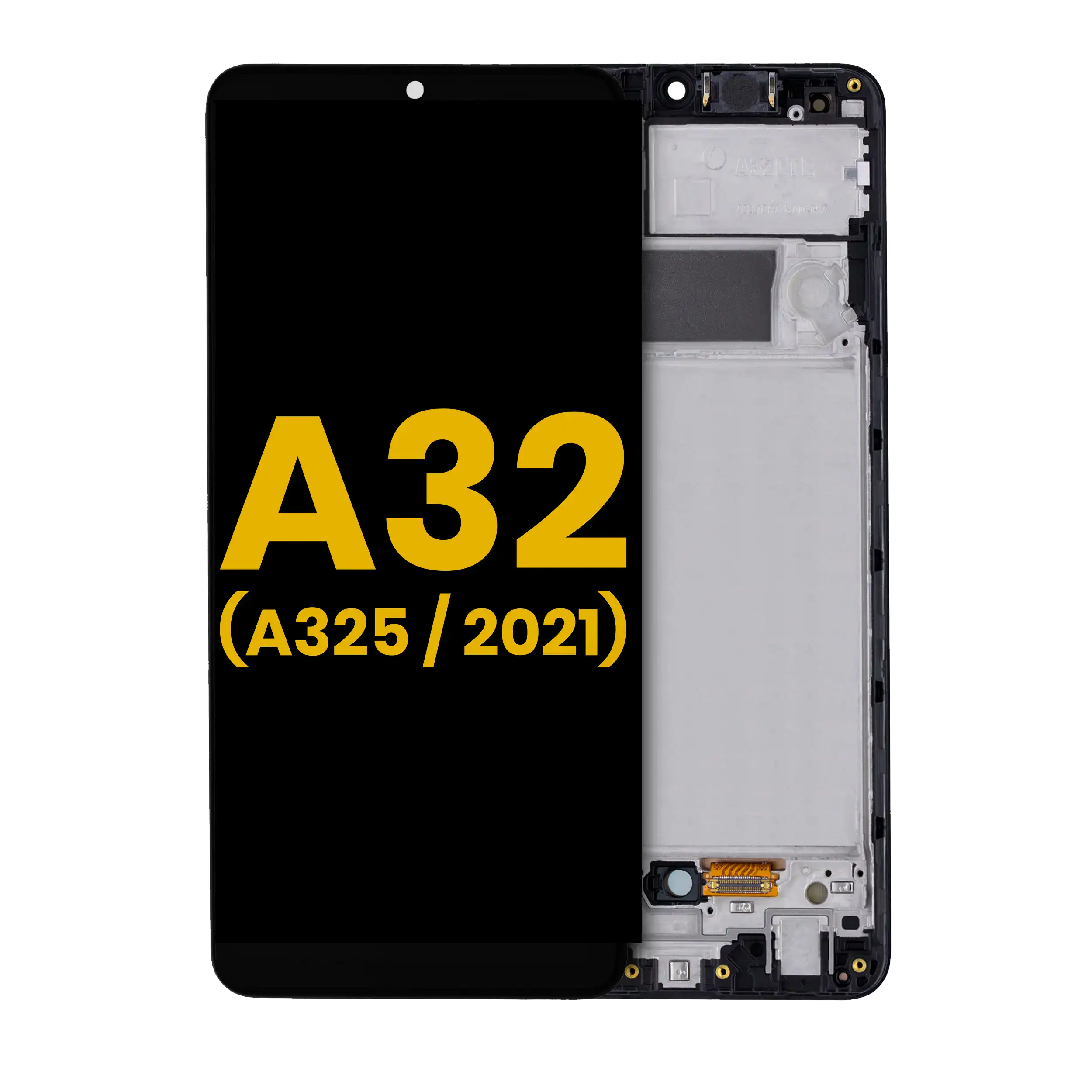 Display OLED completo con Frame per Samsung Galaxy A32 4G (A325 / 2021) (Refurbished) (Awesome Nero)