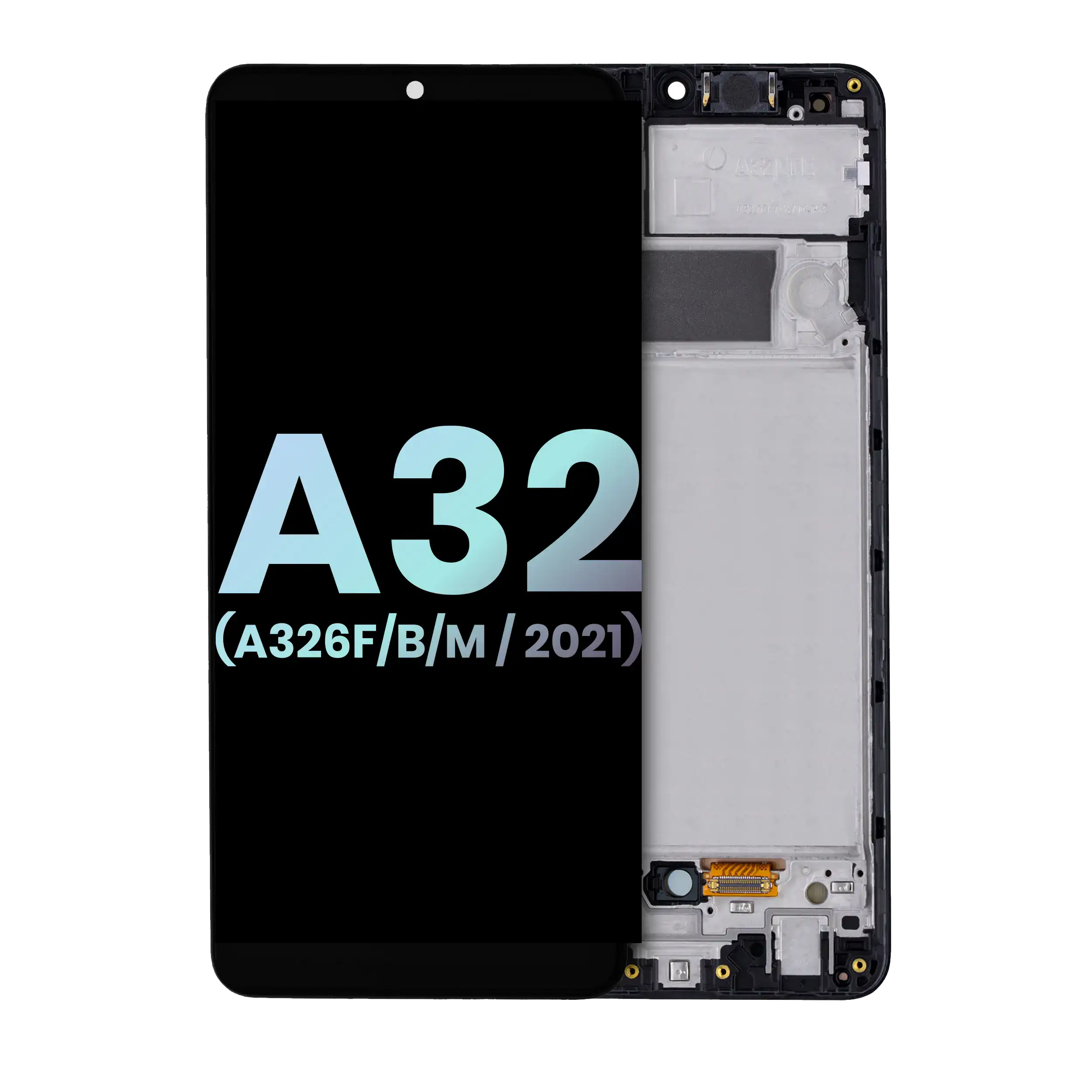 Display LCD completo con Frame per Samsung Galaxy A32 5G (A326F/B/M / 2021) (International Dual Sim Model) (Service Pack) (Awesome Nero)