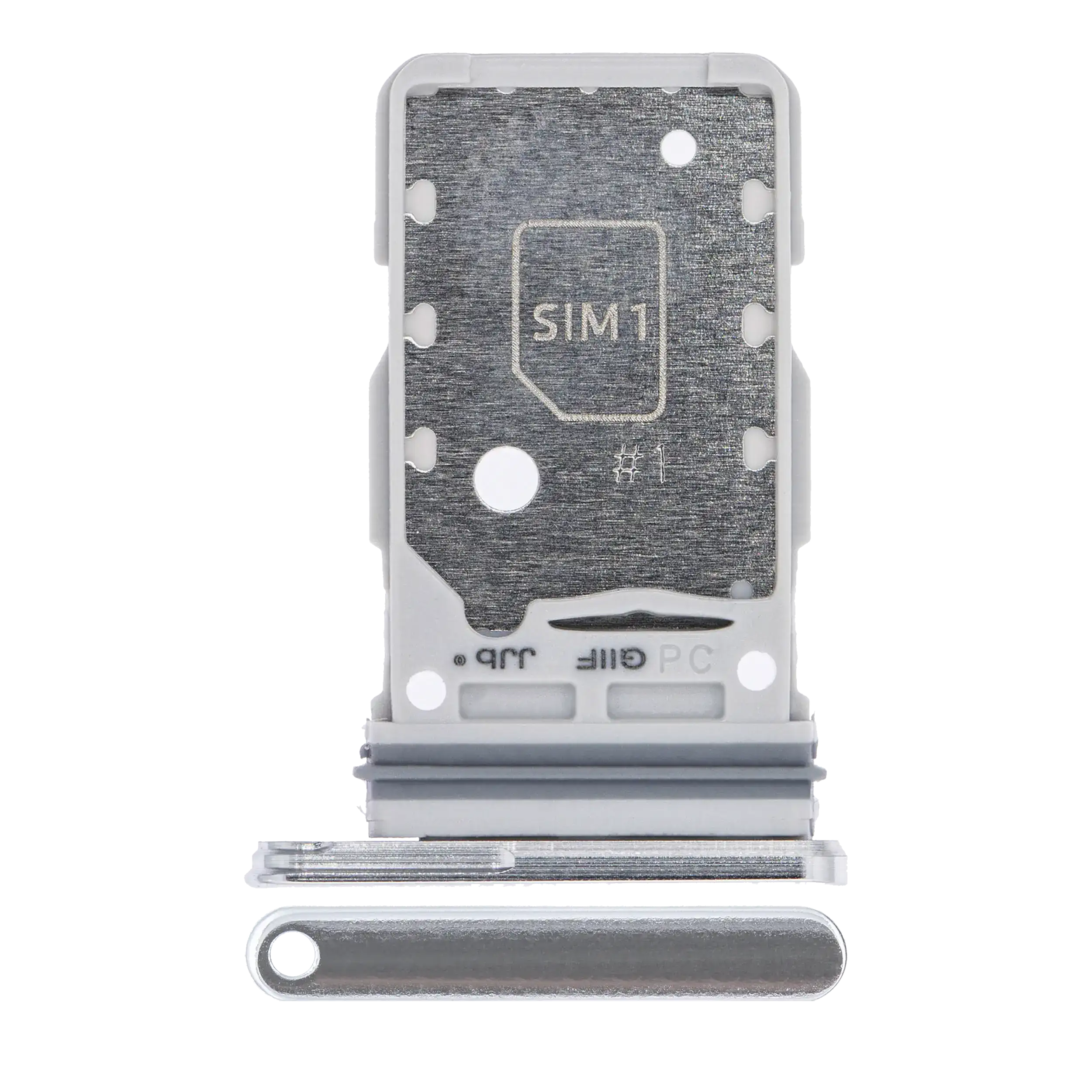Carrellino doppia SIM per Samsung Galaxy S21 Ultra (Phantom Argento)