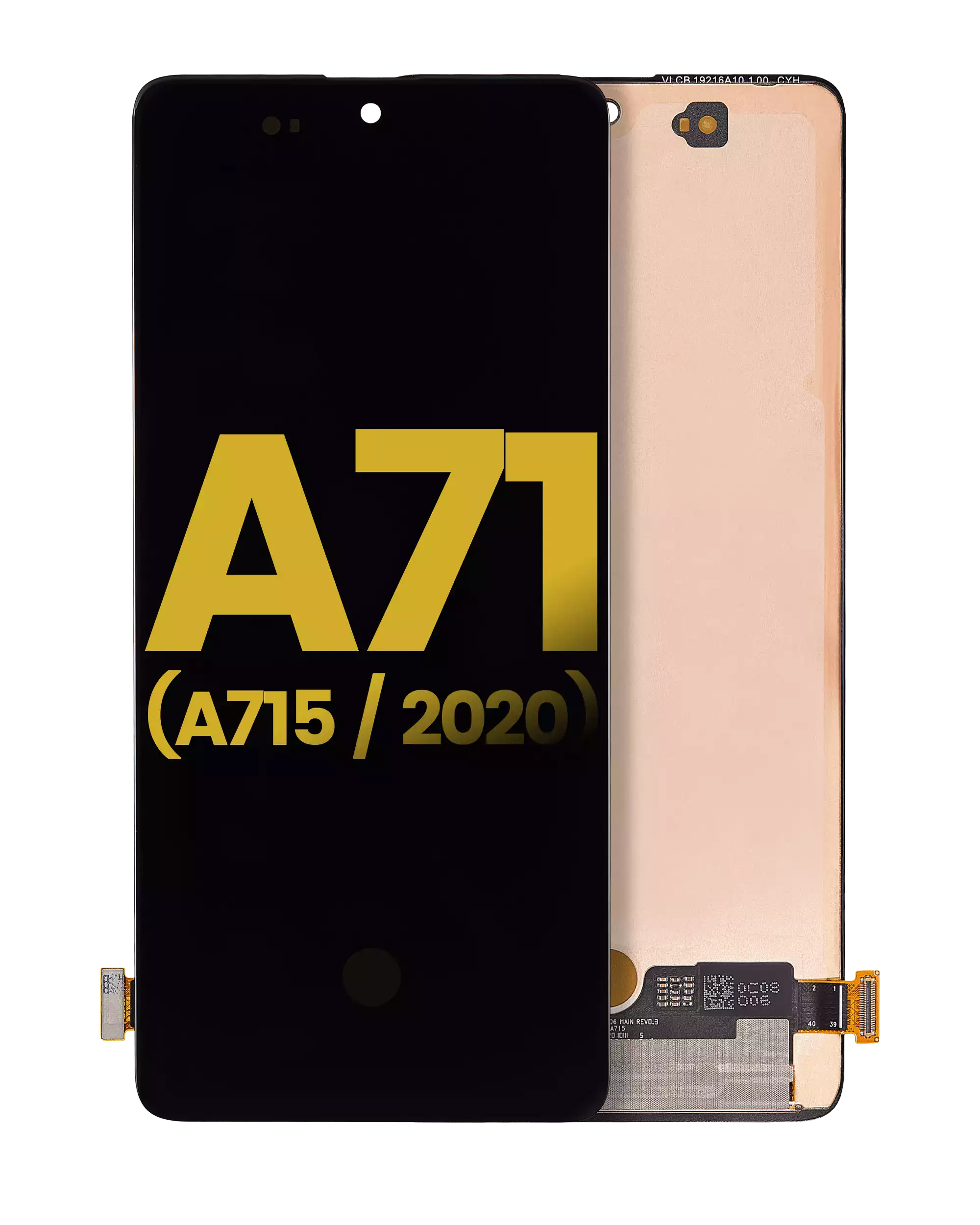 Display OLED completo senza Frame per Samsung Galaxy A71 (A715 / 2020) (Refurbished) (tutti i colori)