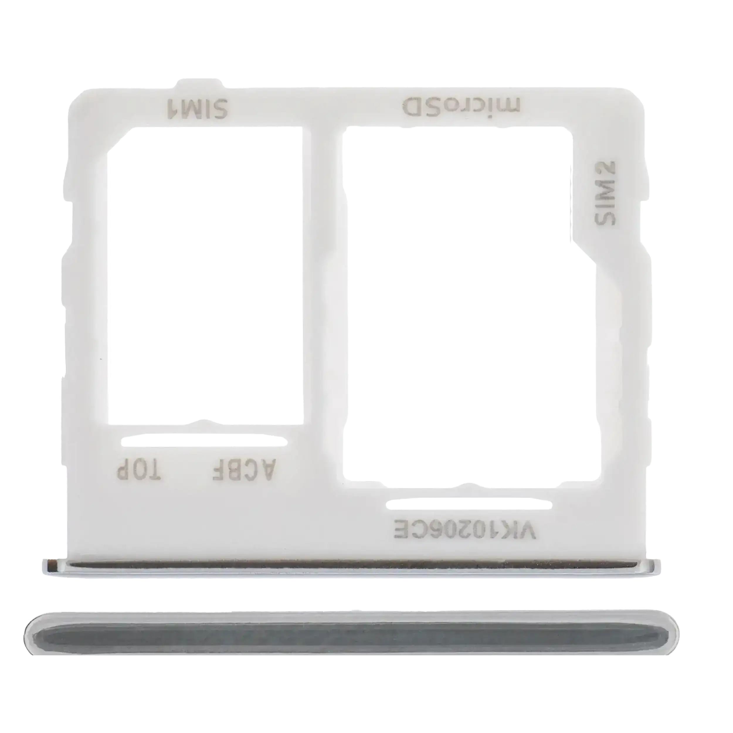Carrellino doppia SIM per Samsung Galaxy A32 5G (A326 / 2021) (Awesome Bianco)