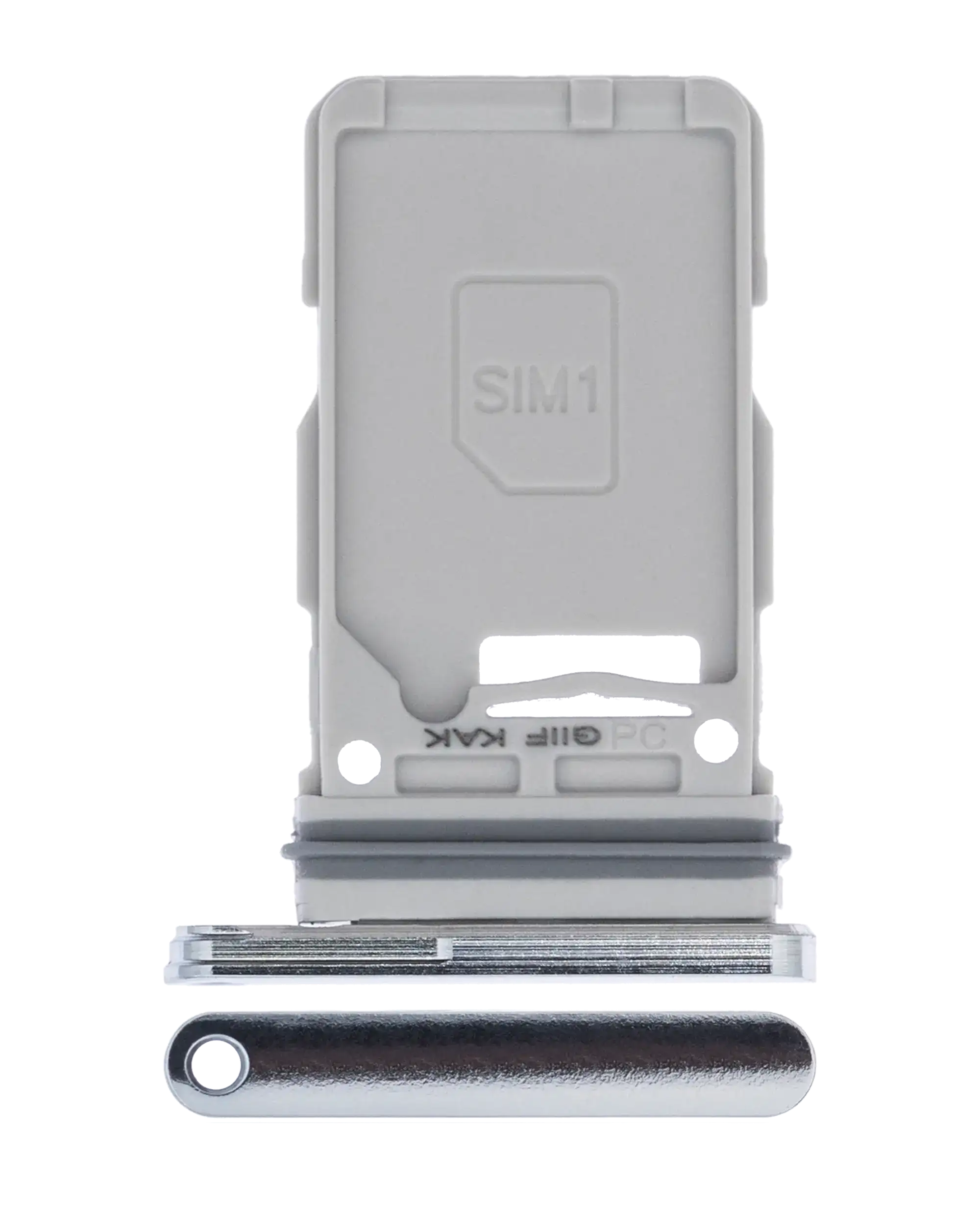 Carrellino SIM singola per Samsung Galaxy S21 Ultra (Phantom Argento)