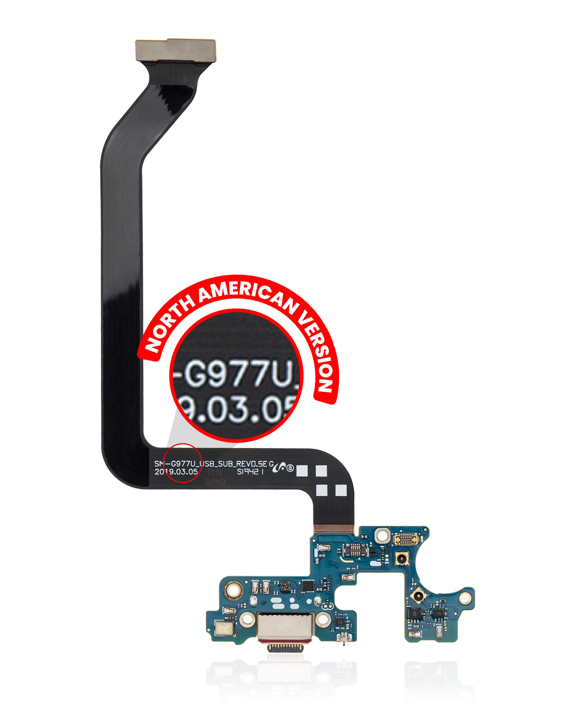 Connettore di ricarica con flat per Samsung Galaxy S10 5G (G977U) (US Version) (Premium)