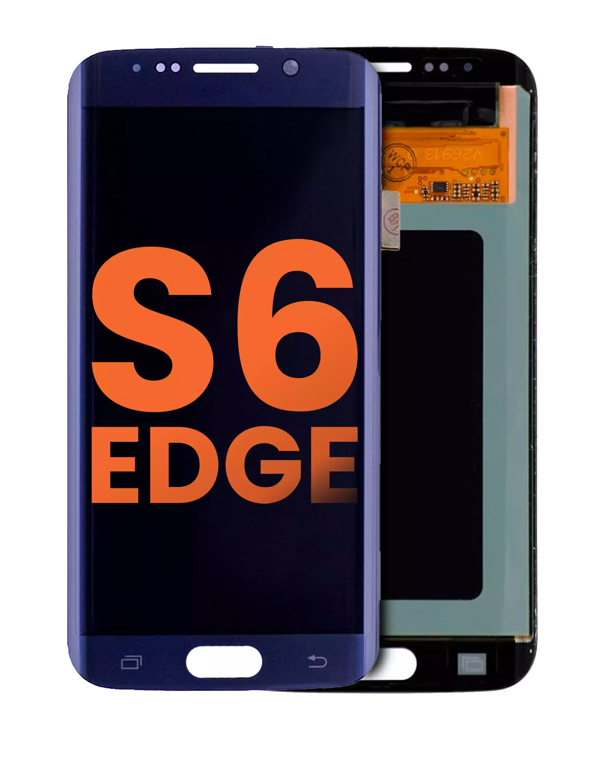 Display OLED completo senza Frame per Samsung Galaxy S6 Edge (Blemish: Grade B) (Nero zaffiro)