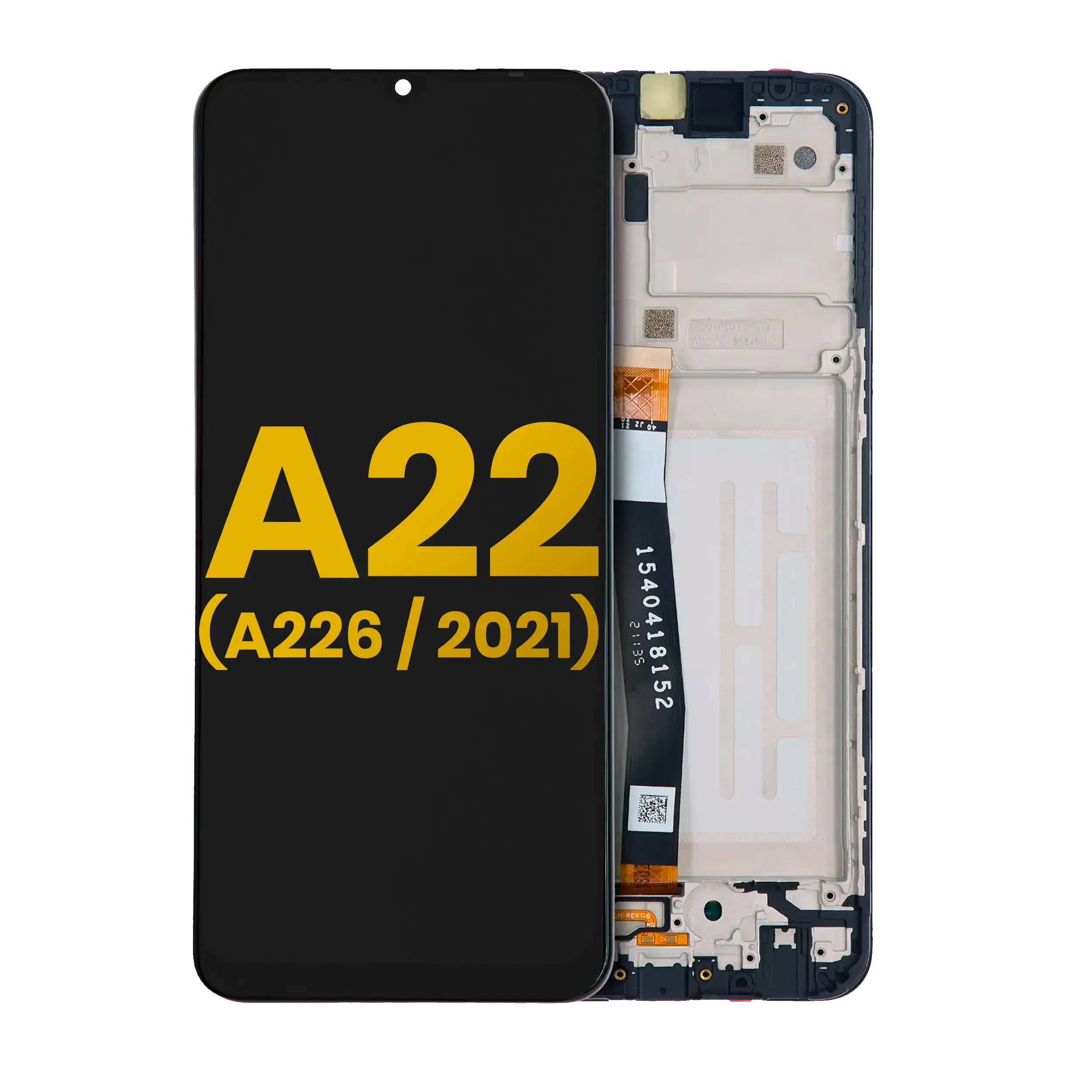Display LCD completo con Frame per Samsung A22 5G (A226 / 2021) (Refurbished) (tutti i colori)