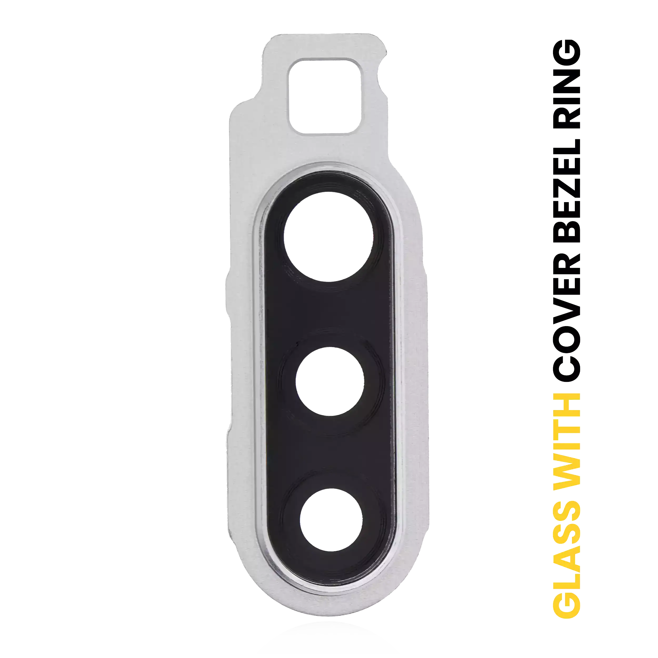 Lente fotocamera posteriore con Cover Cornice Ring per Samsung Galaxy A90 5G (A908 / 2019) (Bianco)