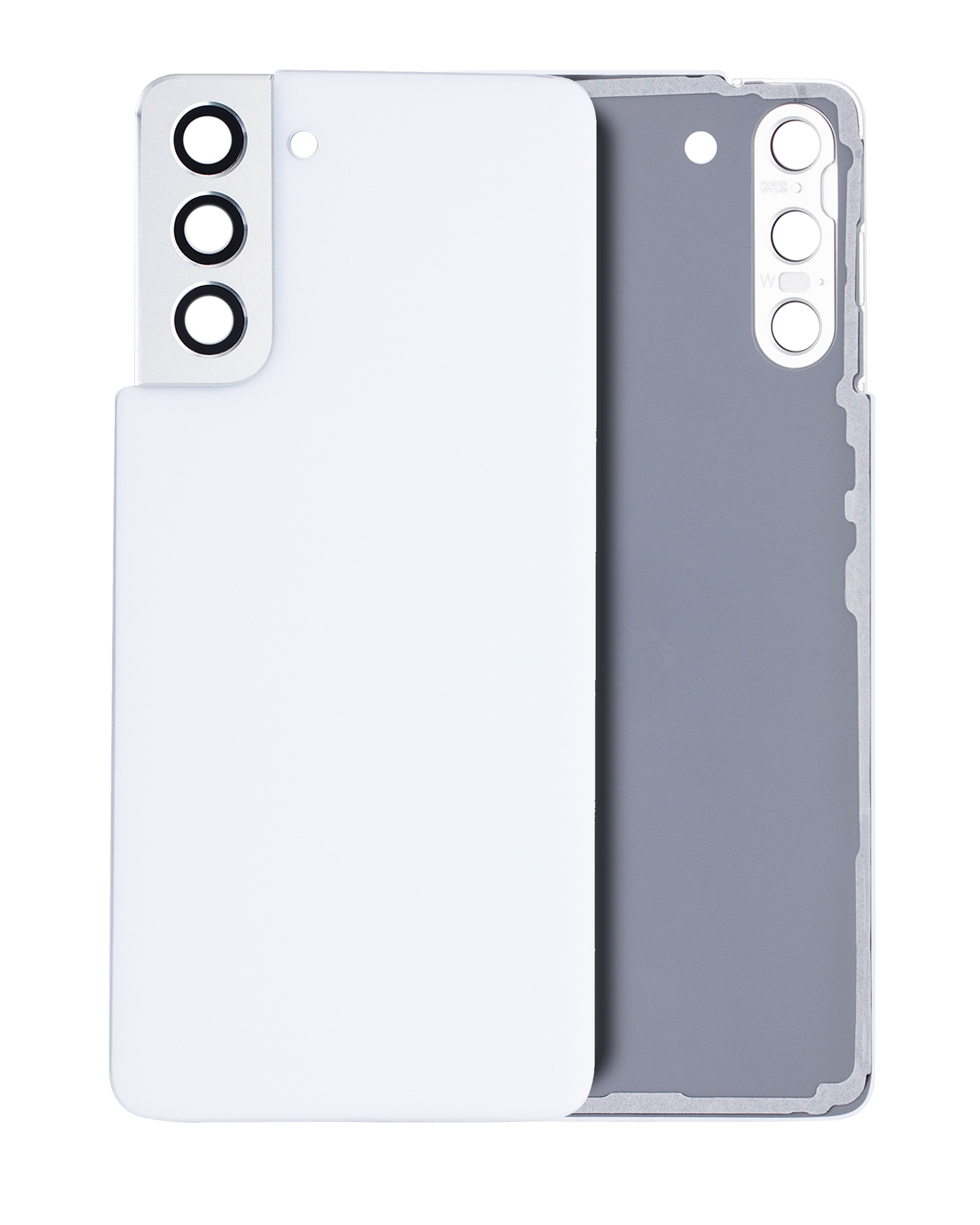 vetro cover posteriore con Vetro fotocamera per Samsung Galaxy S21 5G (No Logo) (Phantom Bianco)