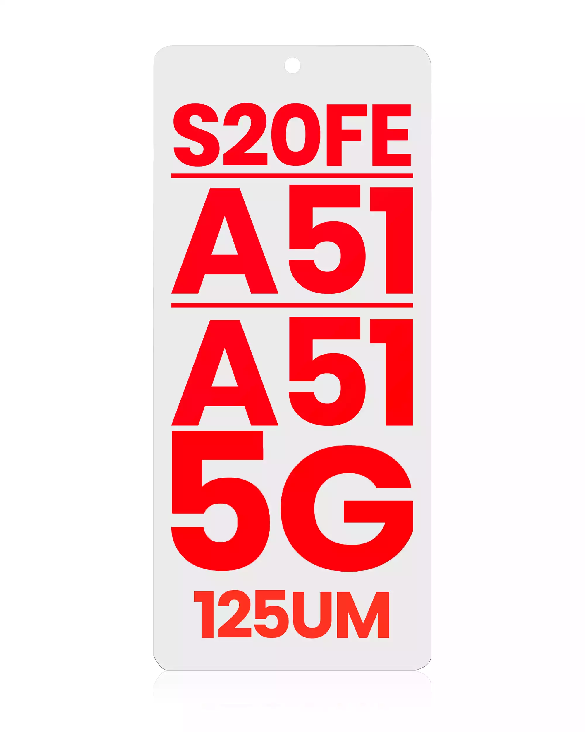 OCA per Samsung Galaxy S20 FE / A51 / A51 5G (10 pezzi)