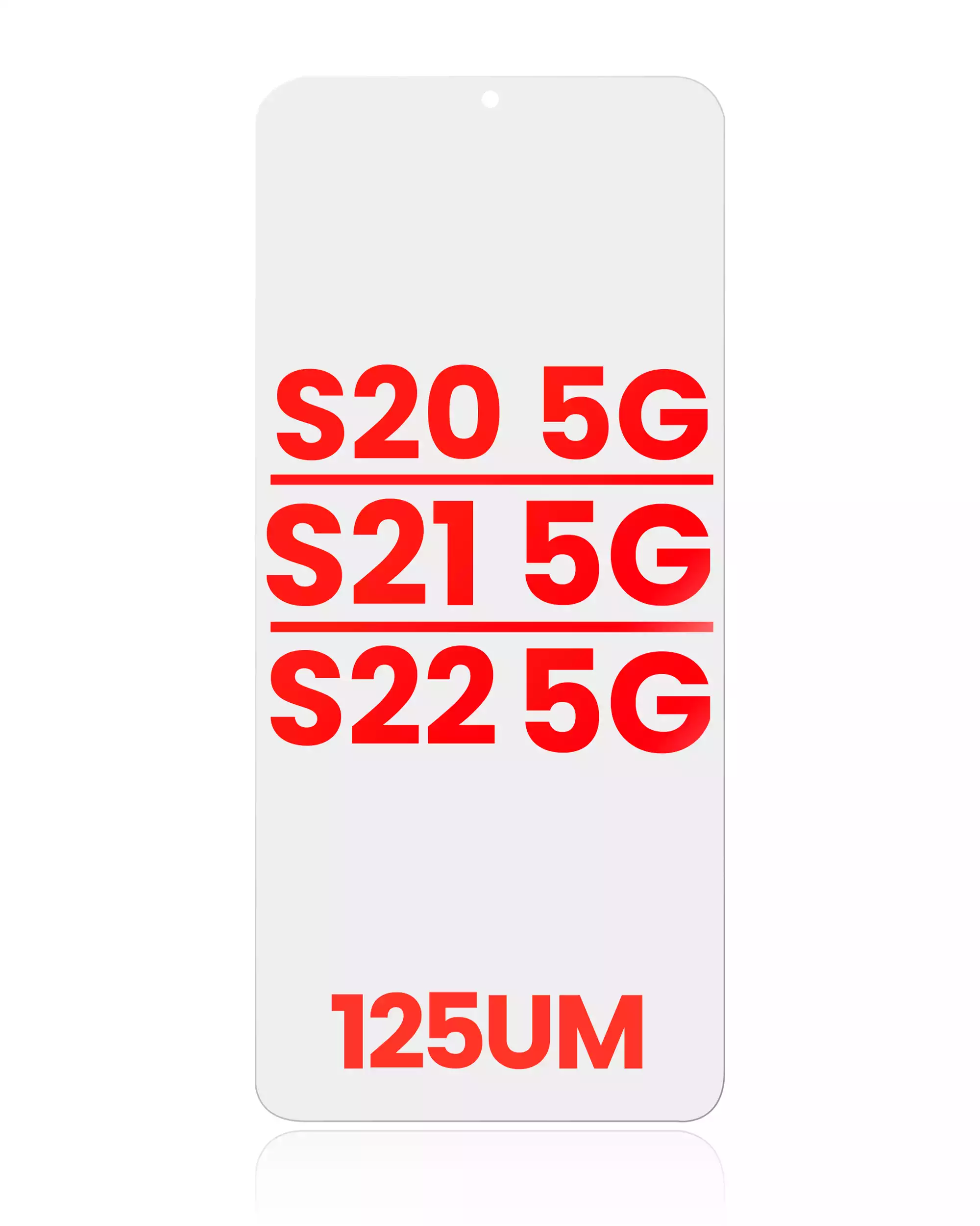 OCA per Samsung Galaxy S20 5G / S21 5G / S22 5G (10 pezzi) (125um)
