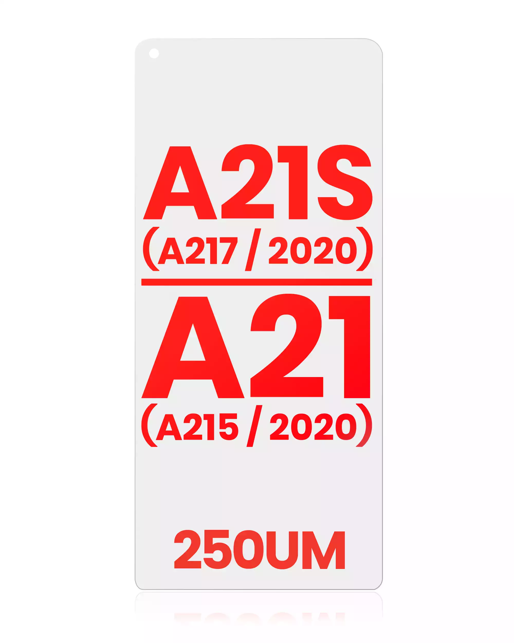 OCA per Samsung Galaxy A21S (A217 / 2020) / A21 (A215 / 2020) (10 pezzi) (250um)