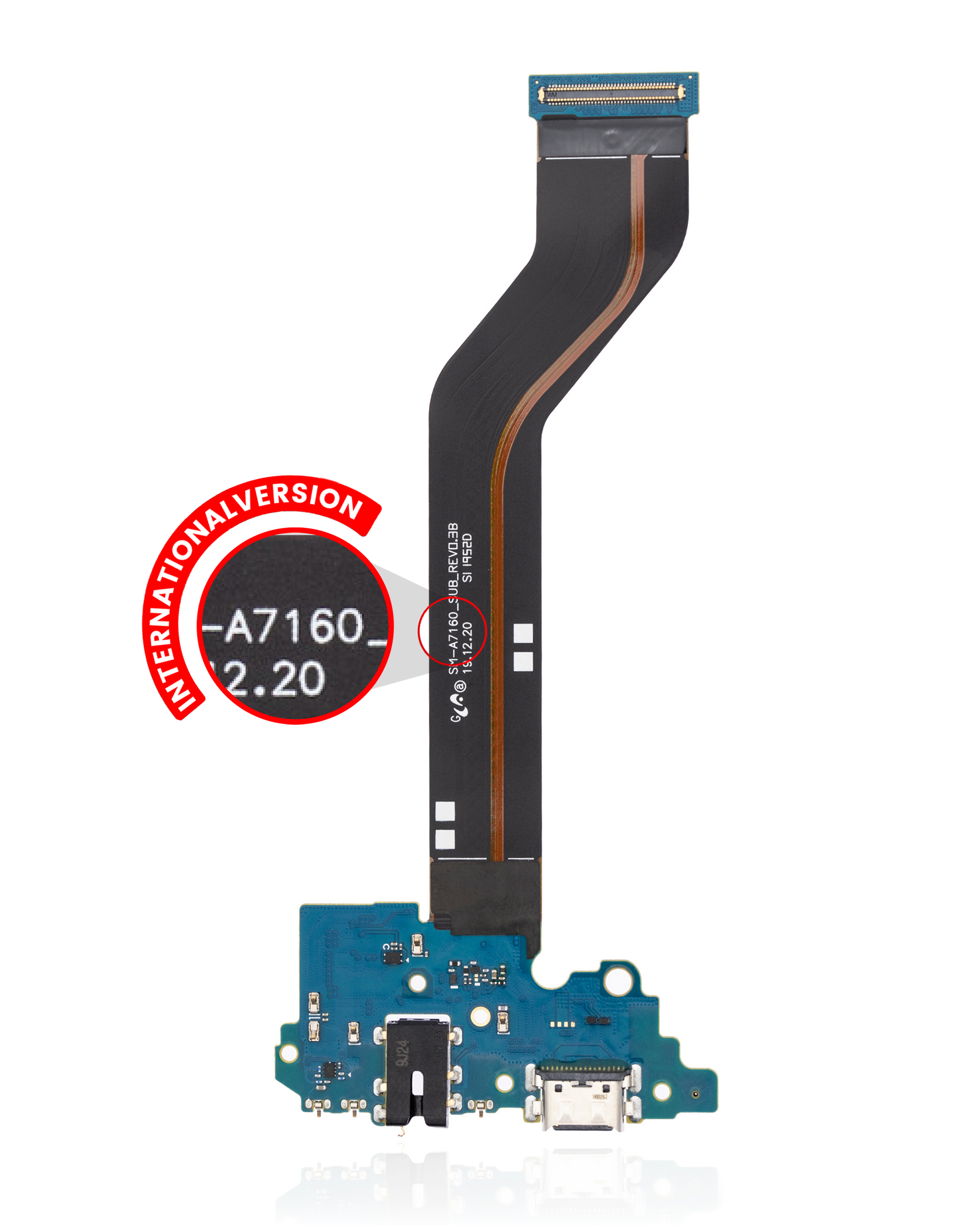 Connettore di ricarica con jack cuffie per Samsung Galaxy A71 5G (A716B / A7160 / 2020) (International Version) (Premium)
