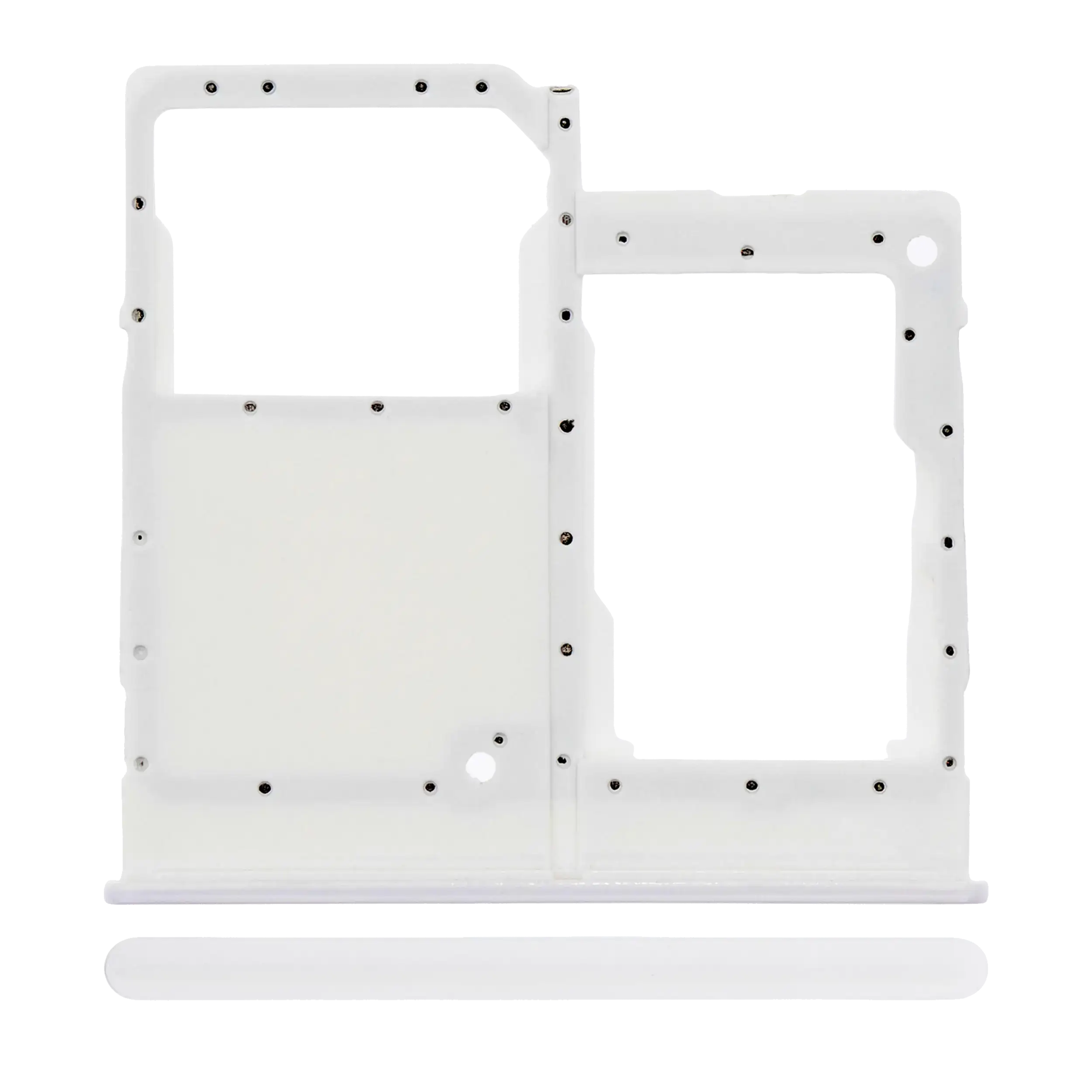 Carrellino SIM singola per Samsung Galaxy A20E (A202 / 2019) (Bianco)