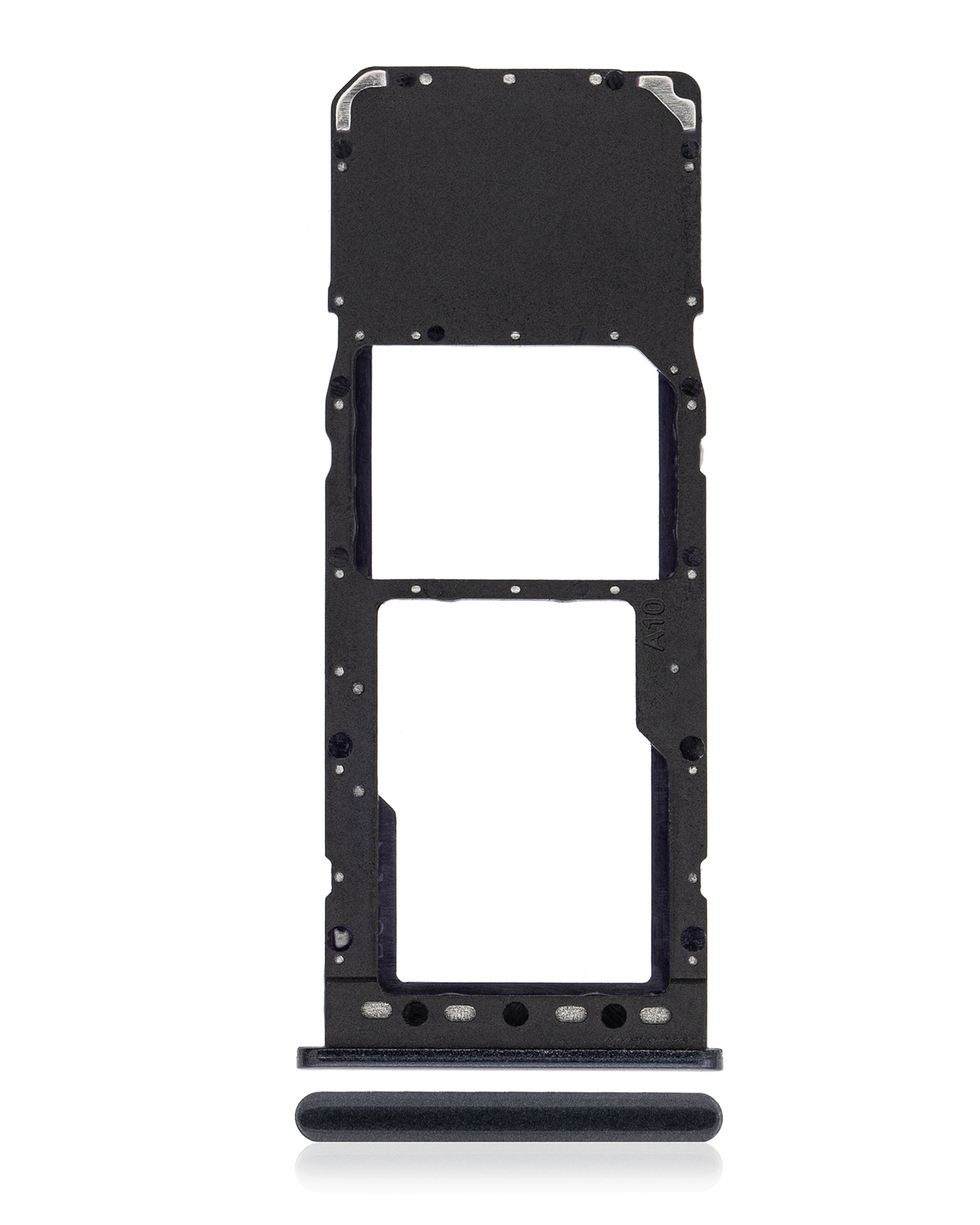 Carrellino SIM singola per Samsung Galaxy A10 (A105 / 2019) (Nero)