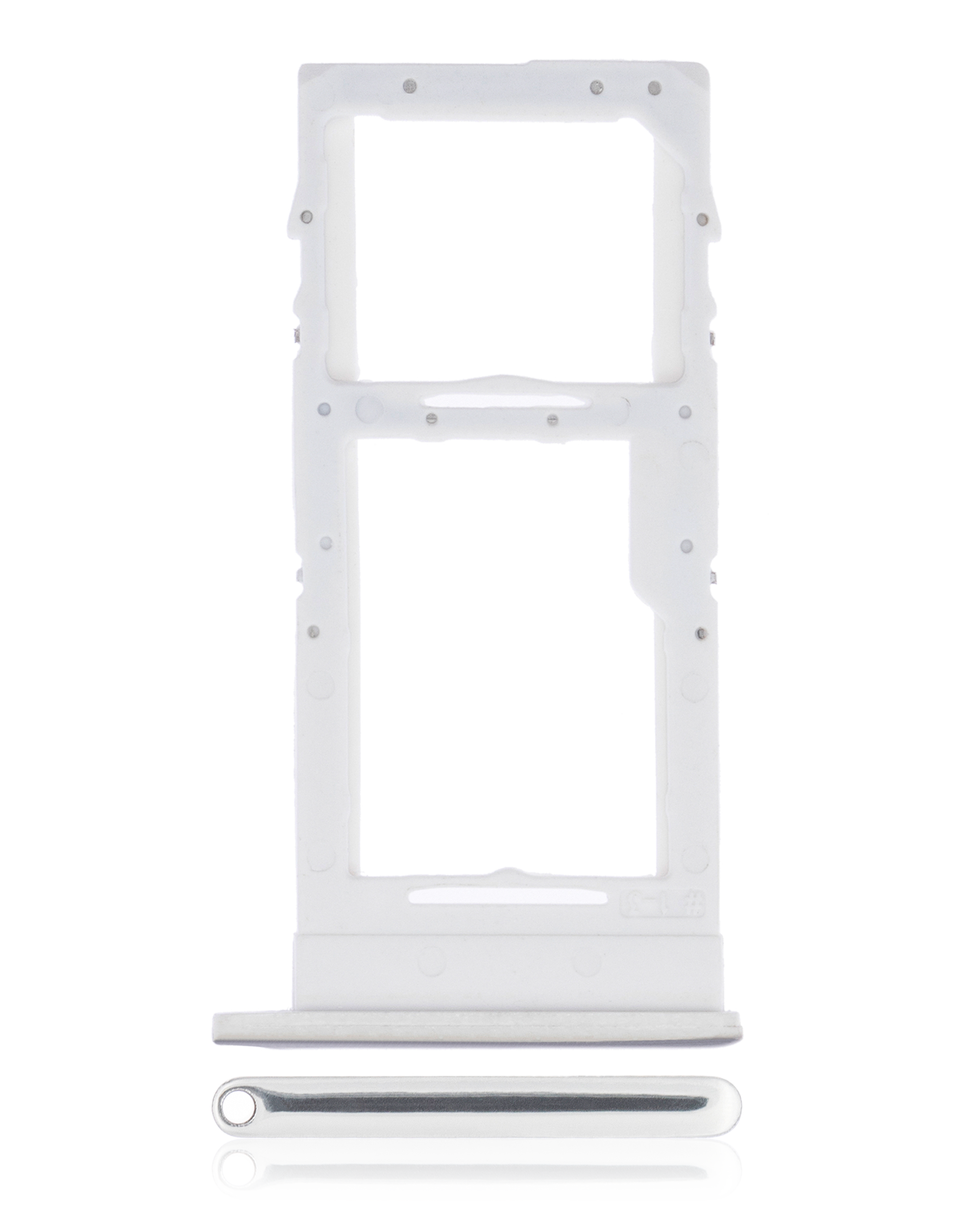 Carrellino SIM singola per Samsung Galaxy A51 5G (A516 / 2020) (Prism Cube Bianco)