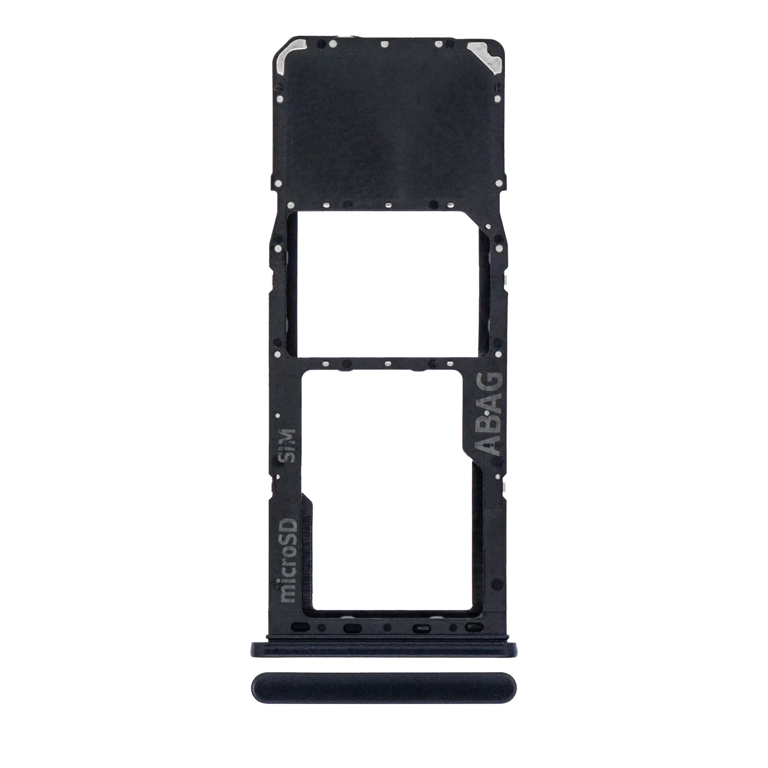 Carrellino SIM singola per Samsung Galaxy A21S (A217 / 2020) (Nero)