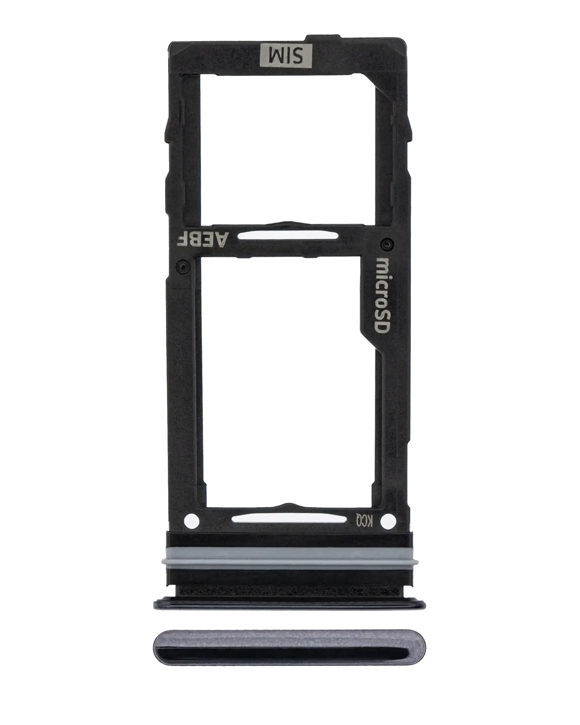 Carrellino SIM singola per Samsung Galaxy A52 4G (A525 / 2021) / 5G (A526 / 2021) A52S 5G (A528 / 2021) (Awesome Nero)