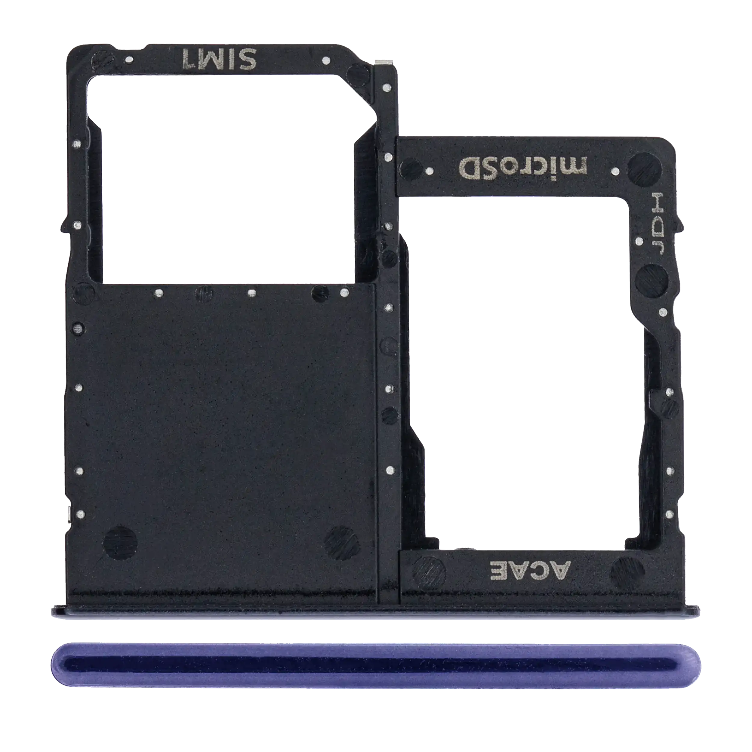 Carrellino SIM singola per Samsung Galaxy A41 (A415 / 2020) (Prism Crush Nero)