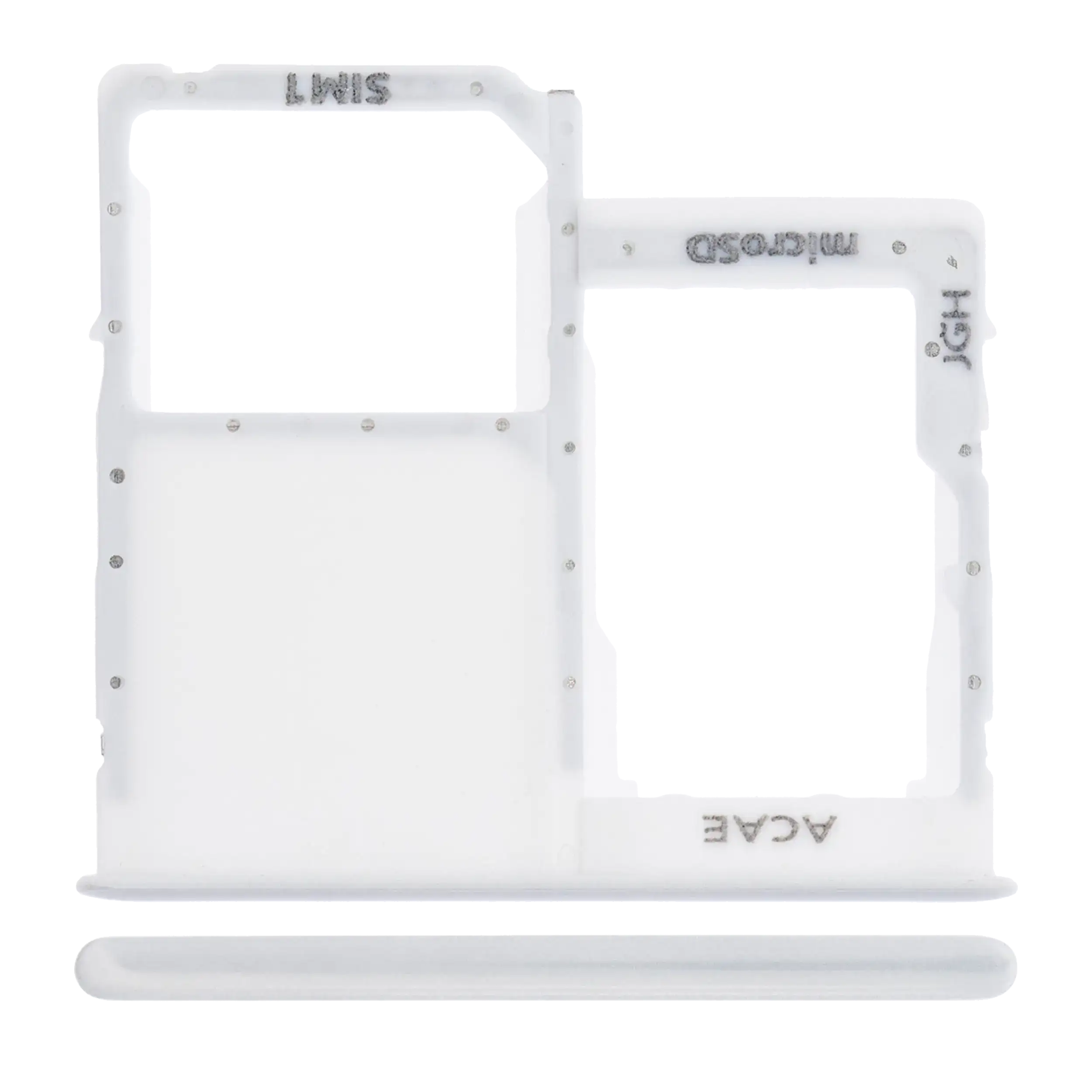 Carrellino SIM singola per Samsung Galaxy A41 (A415 / 2020) (Prism Crush Argento)