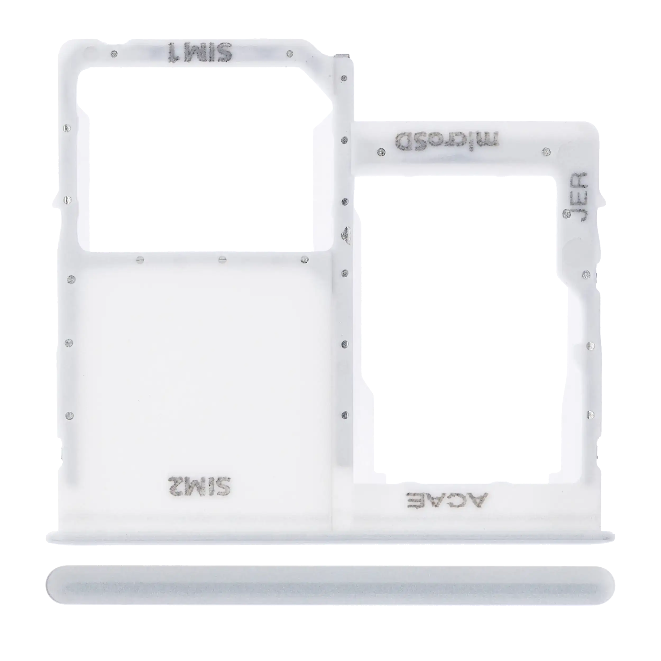 Carrellino SIM singola per Samsung Galaxy A31 (A315 / 2020) (Prism Crush Bianco)