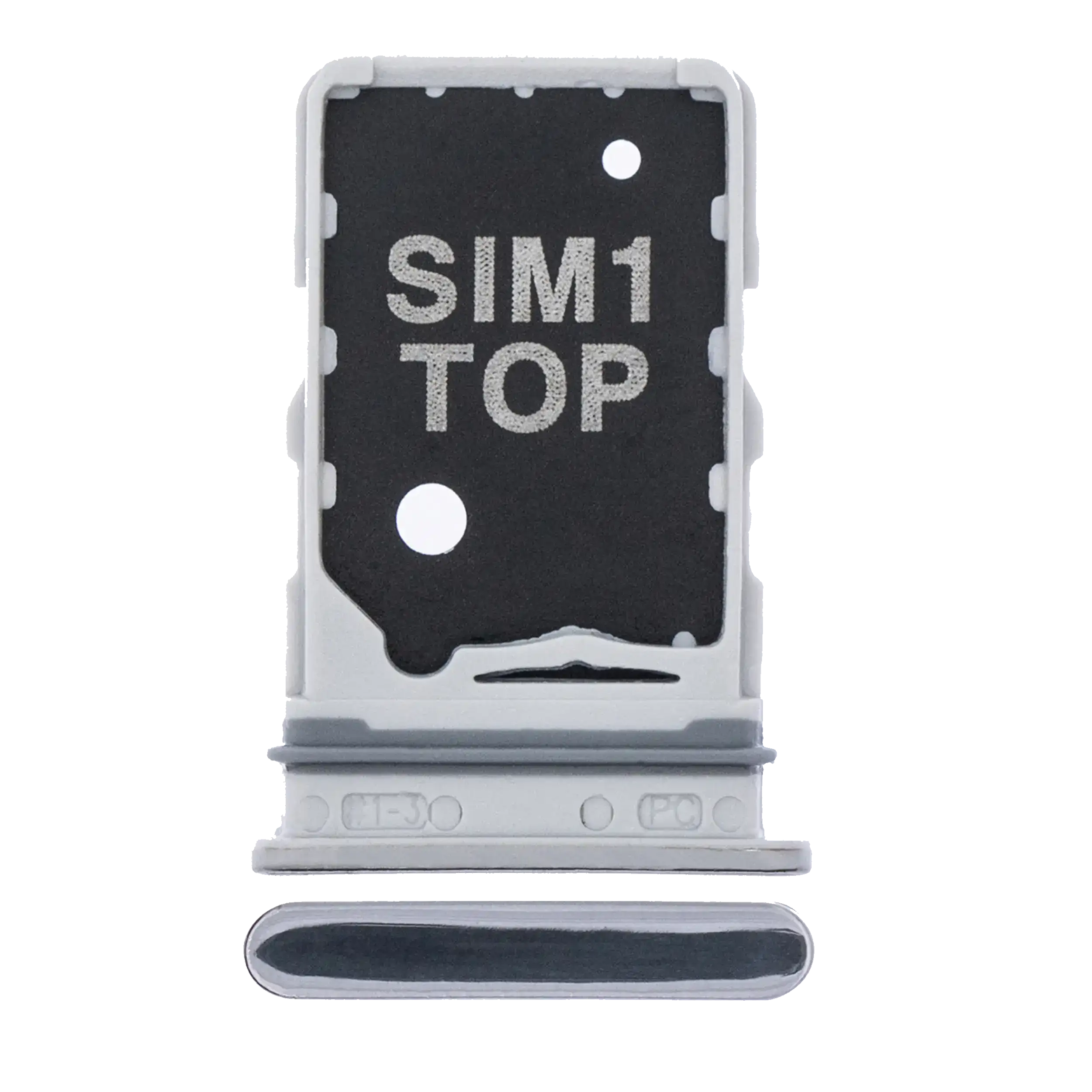 Carrellino SIM singola per Samsung Galaxy A80 (A805 / 2019) (Ghost Bianco)