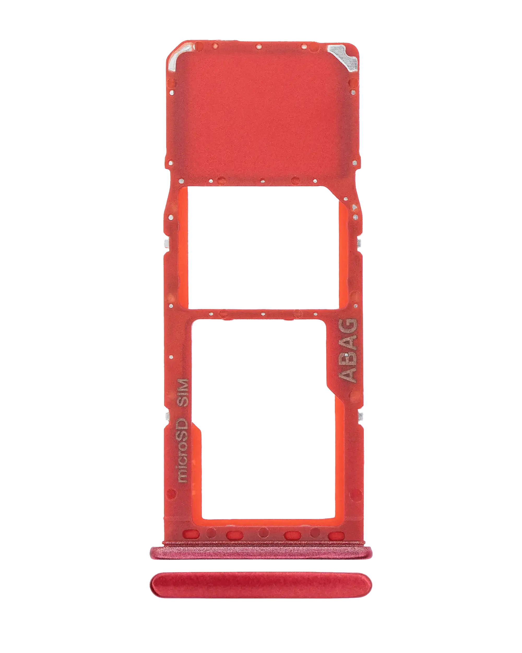 Carrellino SIM singola per Samsung Galaxy A21S (A217 / 2020) (Rosso)