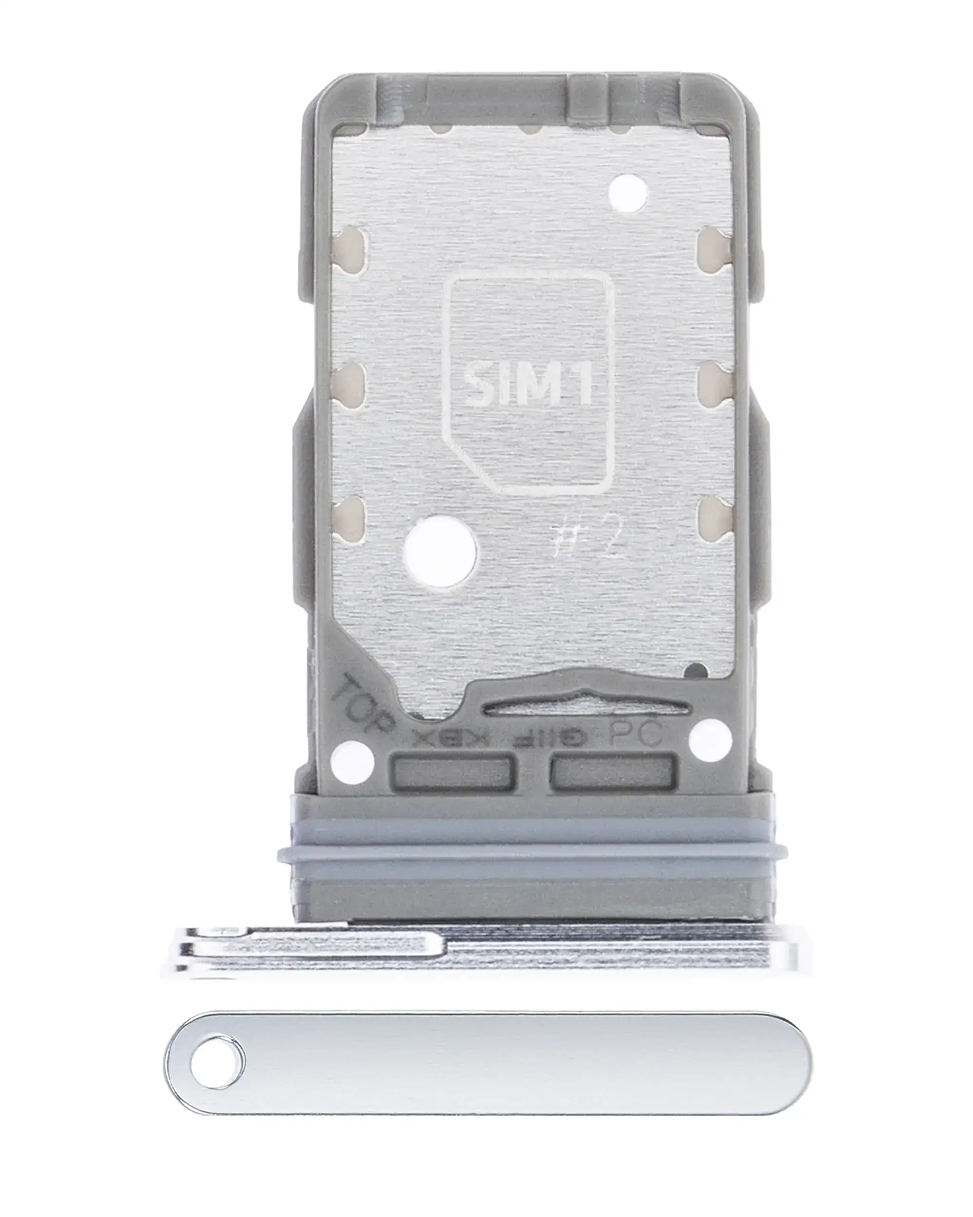 Carrellino doppia SIM per Samsung Galaxy S21 Plus (Phantom Argento)