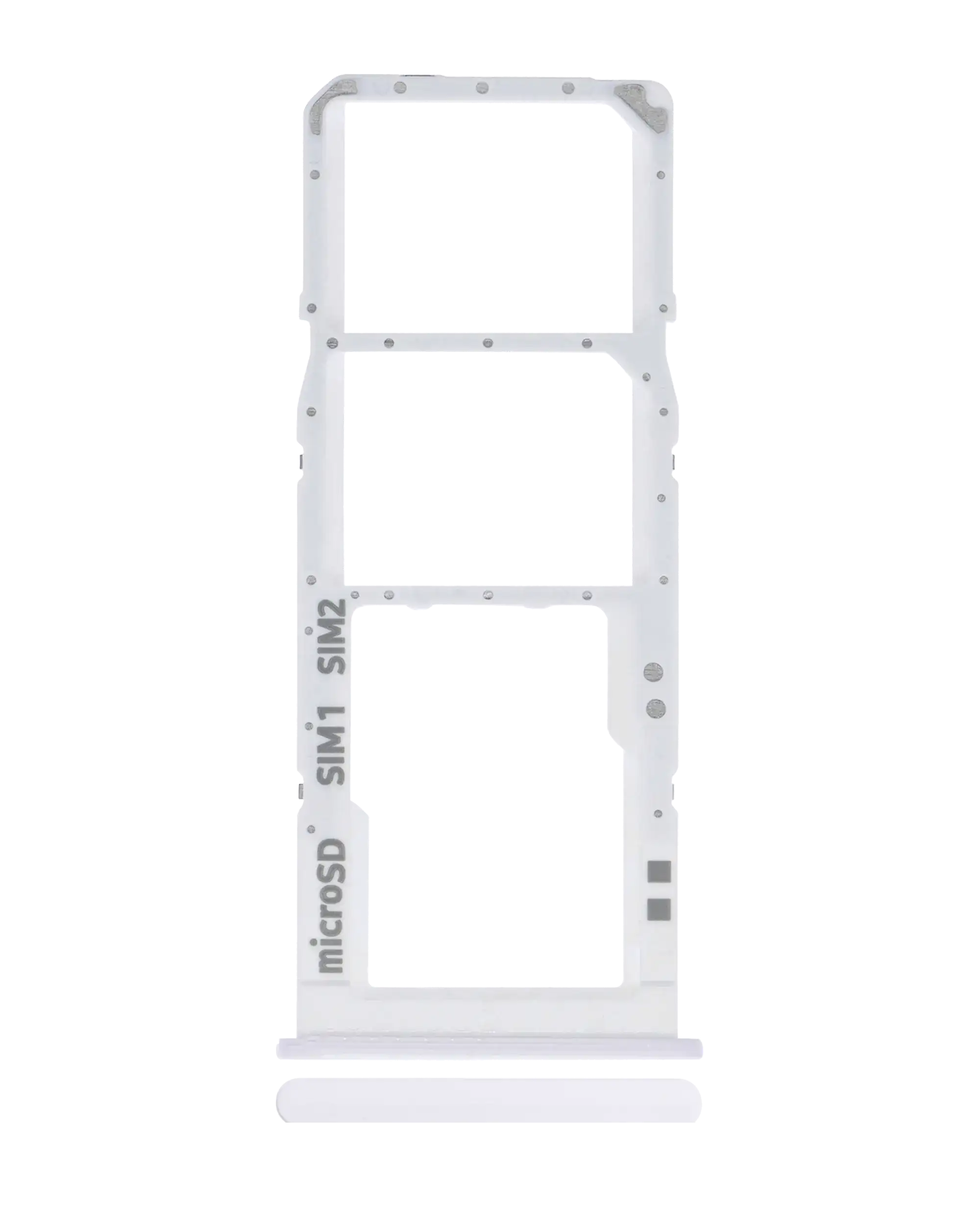 Carrellino doppia SIM per Samsung Galaxy A30S (A307 / 2019) (Bianco)