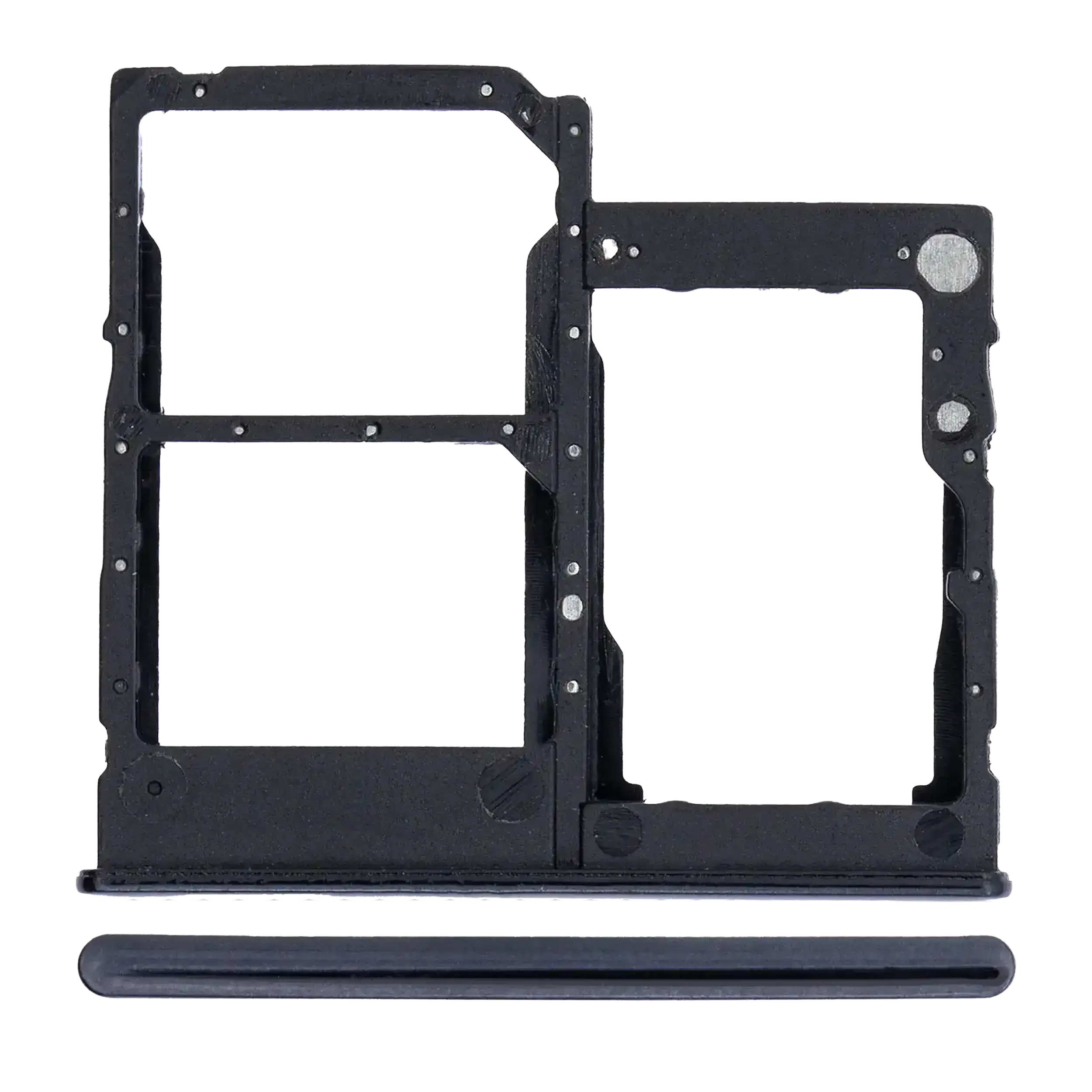 Carrellino doppia SIM per Samsung Galaxy A41 (A415 / 2020) (Prism Crush Nero)