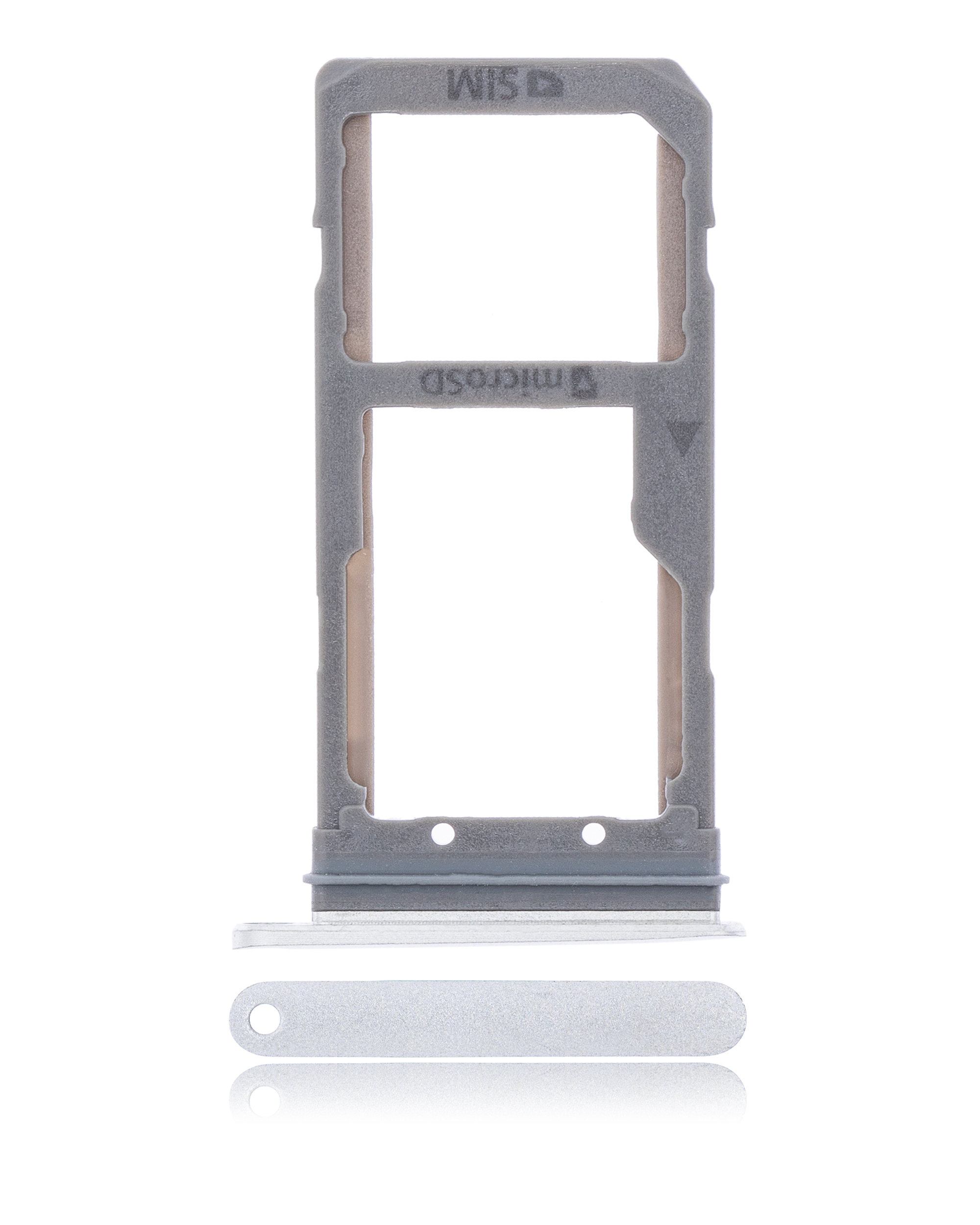 Carrellino doppia SIM per Samsung Galaxy S7 Edge (Argento)
