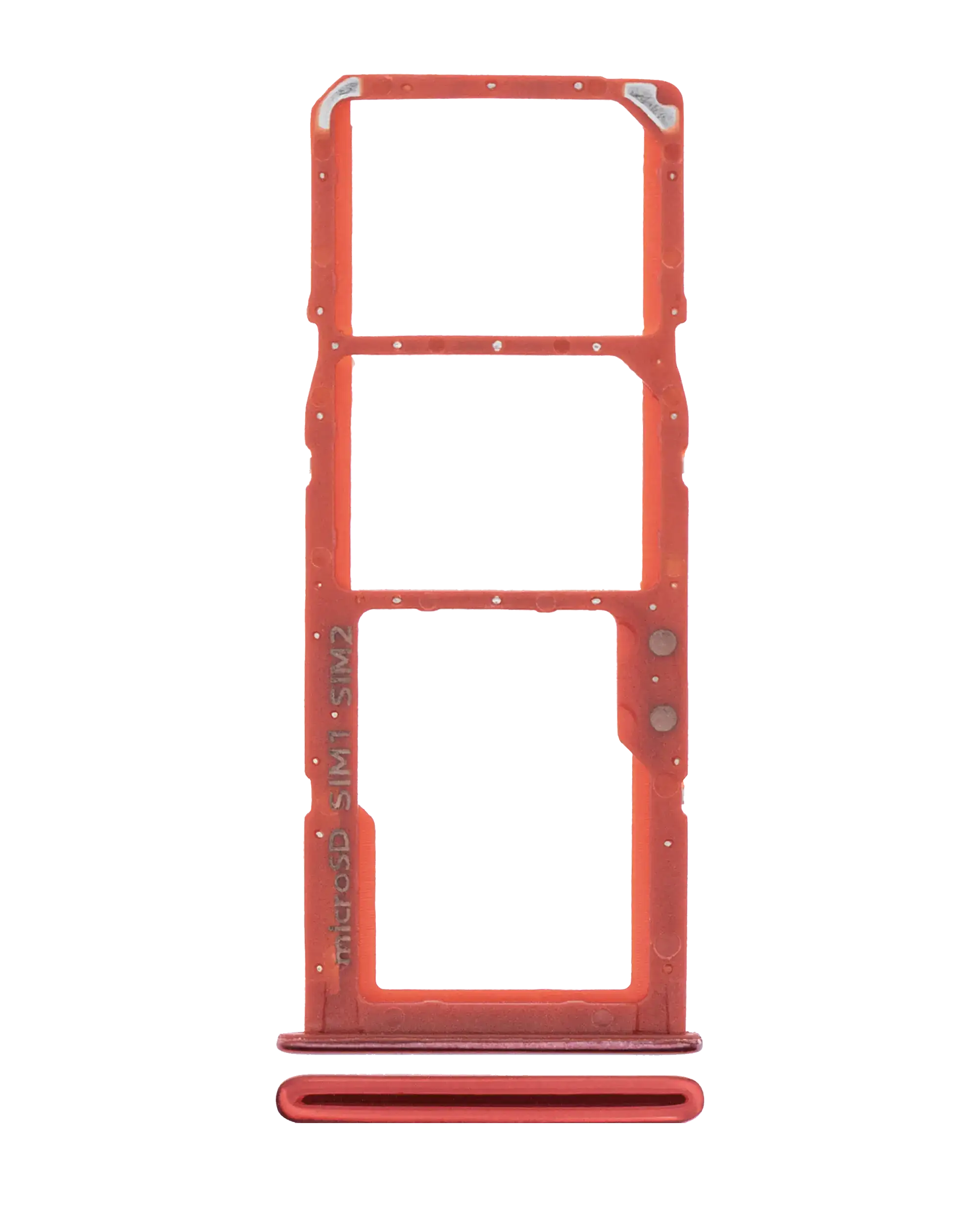 Carrellino doppia SIM per Samsung Galaxy A71 (A715 / 2020) (Rosso)