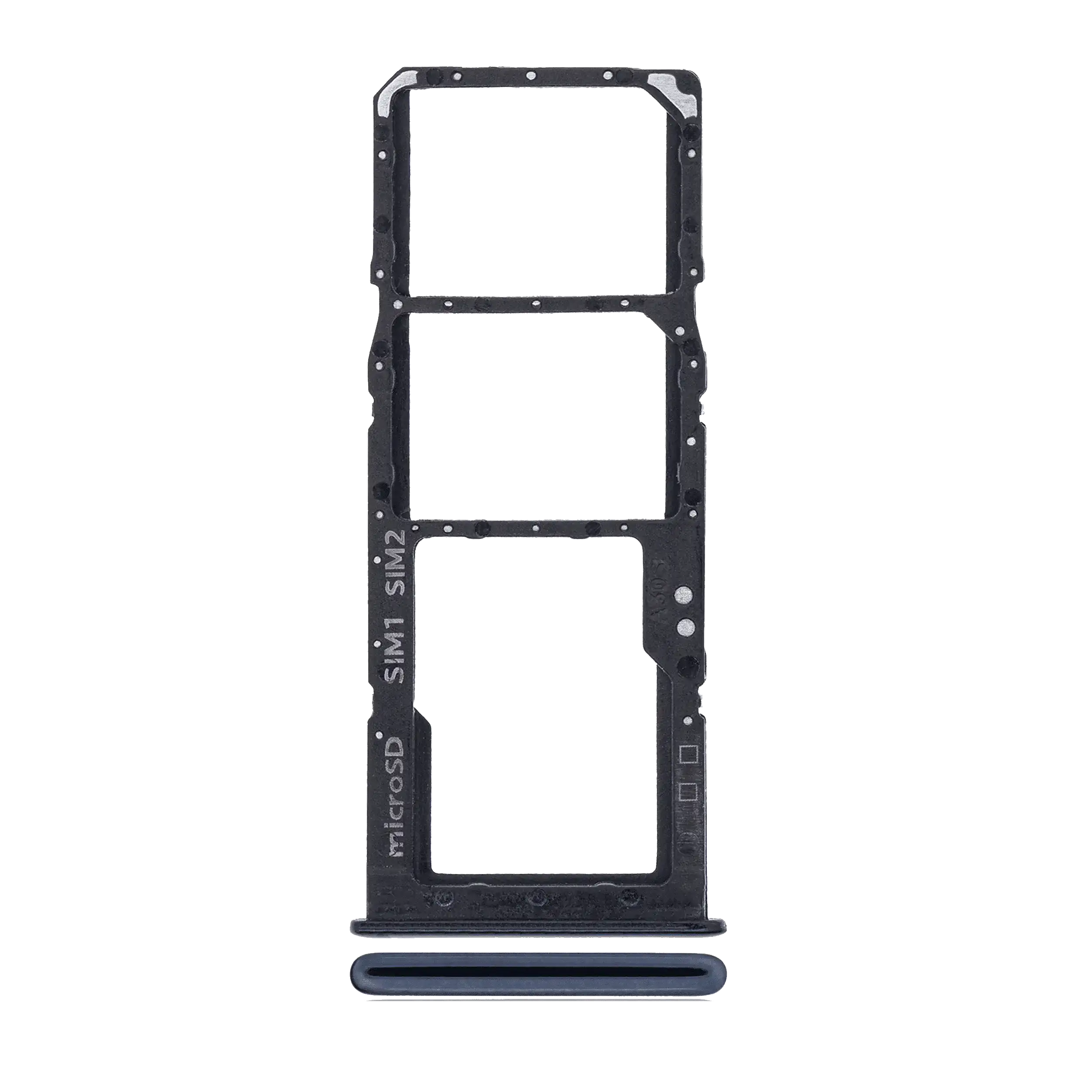 Carrellino doppia SIM per Samsung Galaxy A30S (A307 / 2019) (Nero)