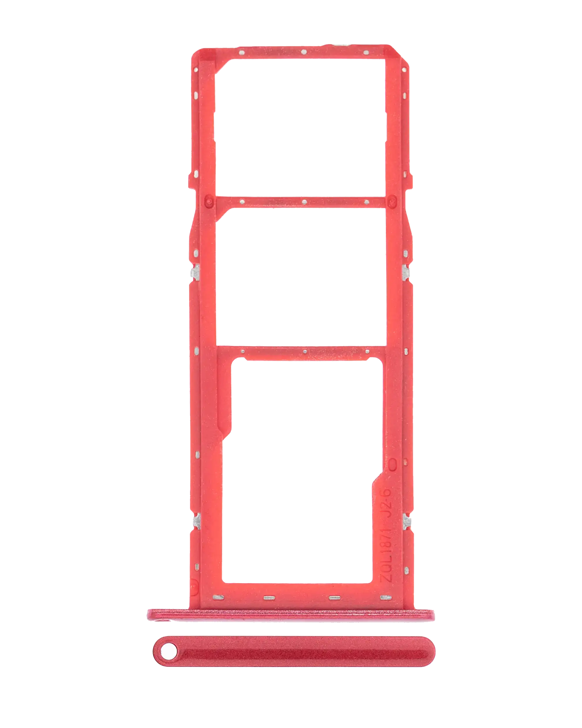 Carrellino doppia SIM per Samsung Galaxy A11 (A115 / 2020) (Rosso)