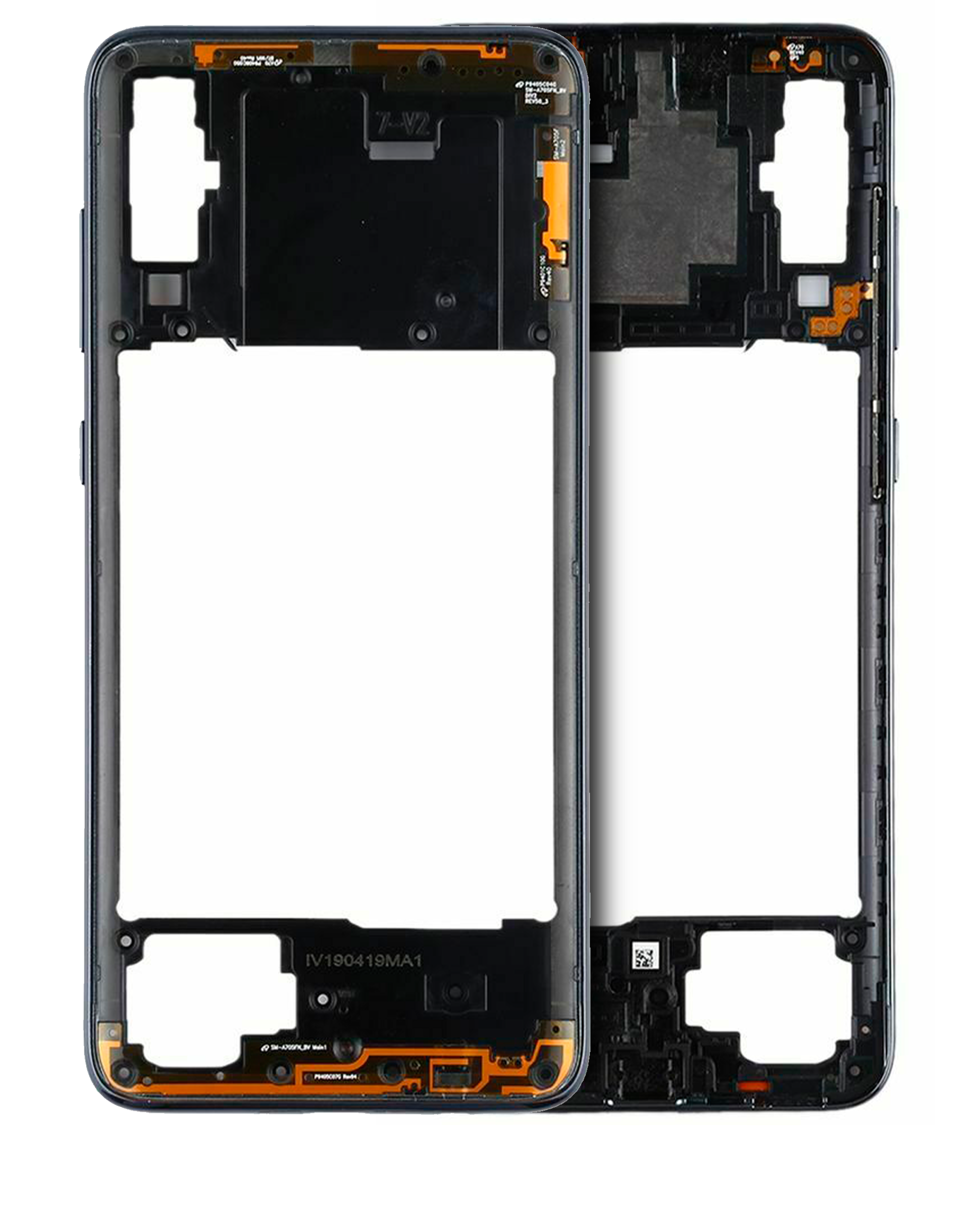 Frame centrale per Samsung Galaxy A70 (A705 / 2019) (Nero)