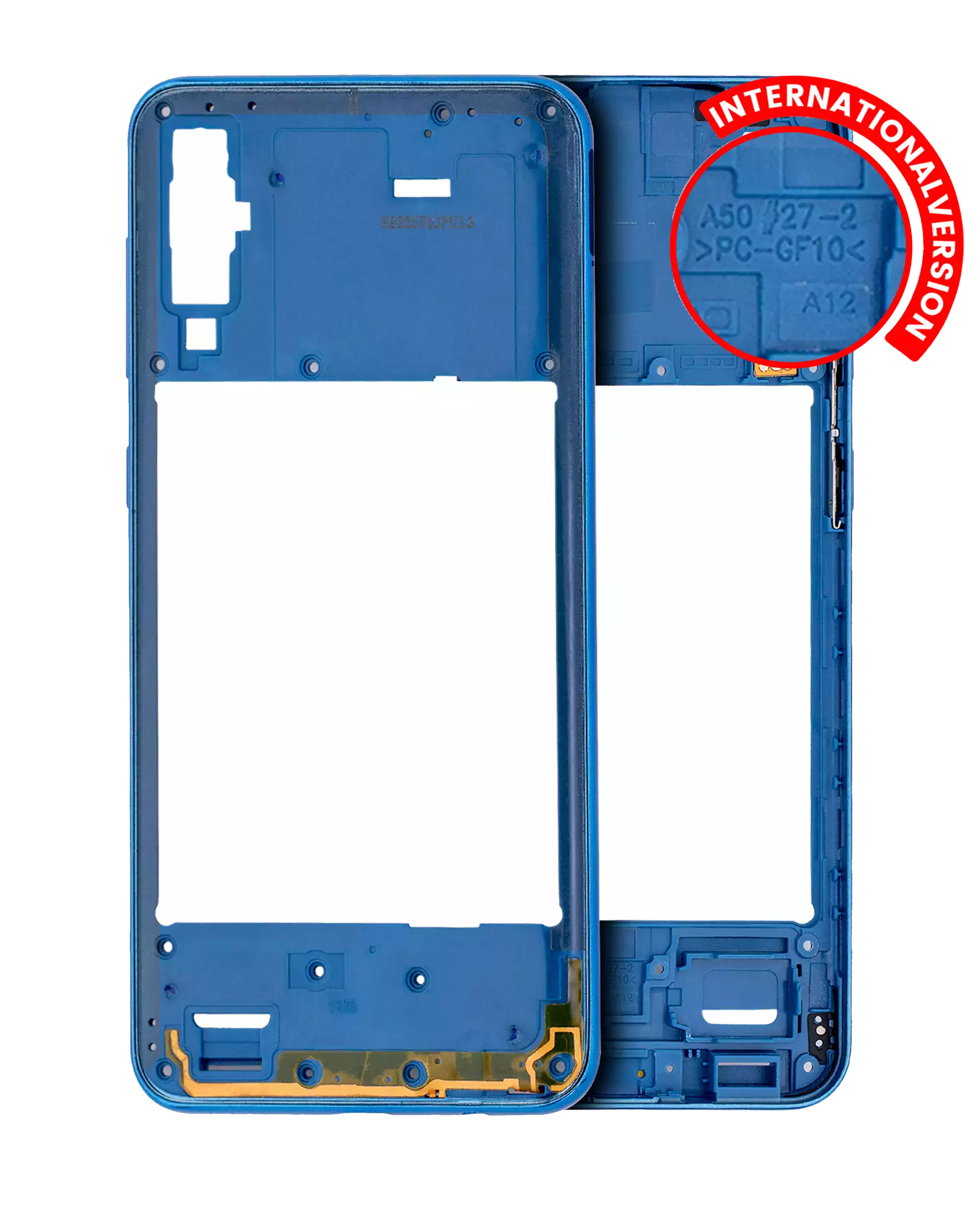 Frame centrale per Samsung Galaxy A50 (A505 / 2019) (International Version) (Blu)