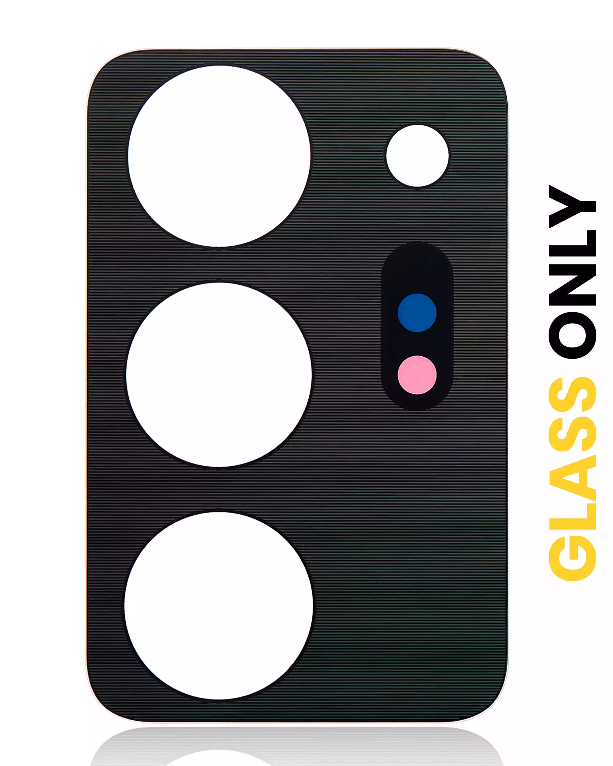 Lente fotocamera posteriore (solo vetro) con adesivo per Samsung Galaxy Note 20 Ultra (Mystic Nero) (10 pezzi)