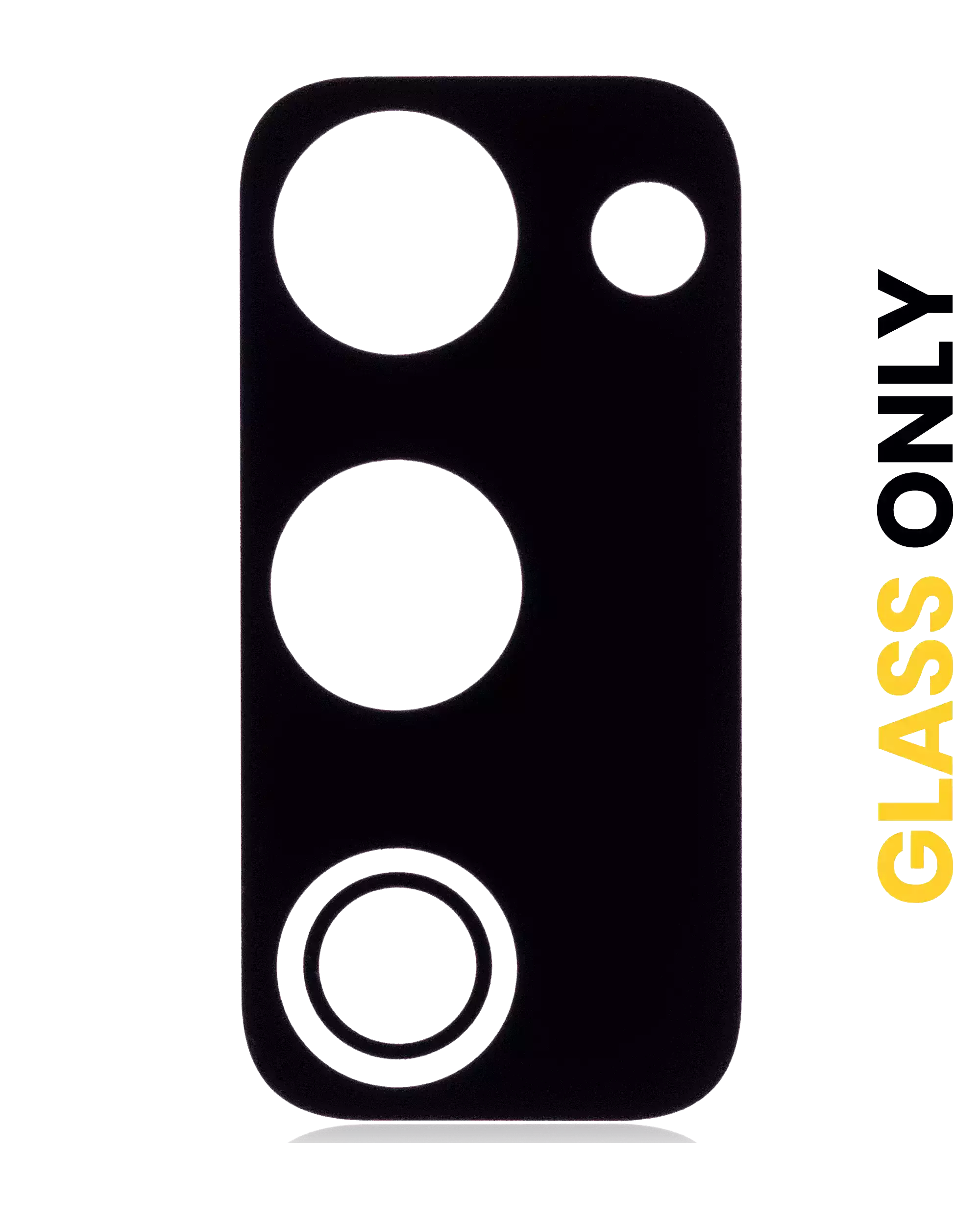 Lente fotocamera posteriore (solo vetro) con adesivo per Samsung Galaxy S20 FE 4G / 5G (Nero) (10 pezzi)