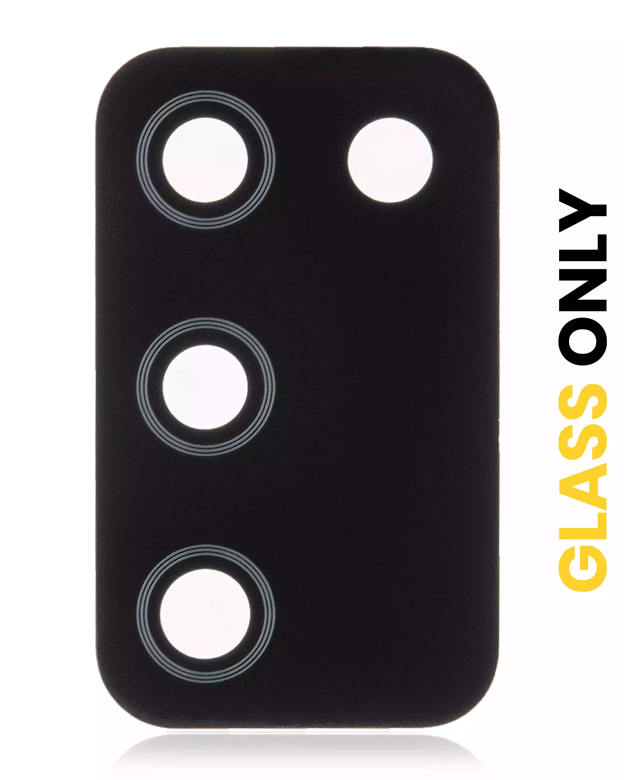 Lente fotocamera posteriore (solo vetro) con adesivo per Samsung Galaxy A02s (A025 / 2020) (10 pezzi)