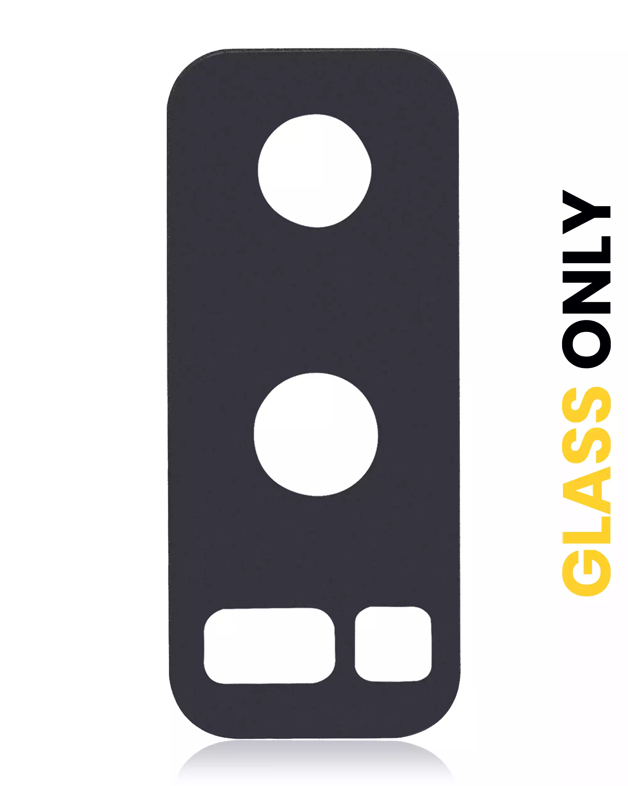 Lente fotocamera posteriore (solo vetro) con adesivo per Samsung Galaxy Note 8 (Mezzanotte Nero) (10 pezzi)