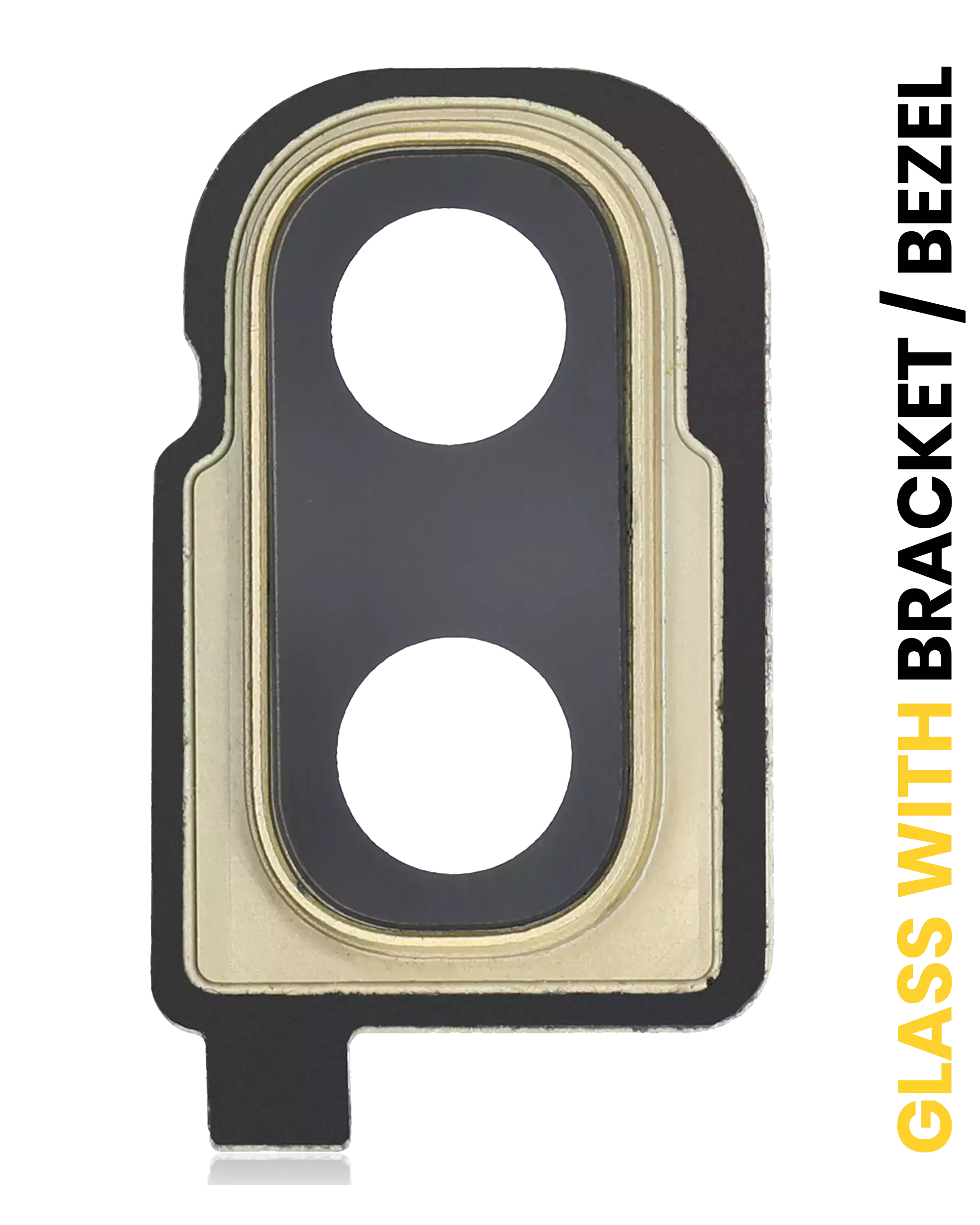 Lente fotocamera posteriore con staffa / Cornice per Samsung Galaxy Z Flip 4G (F700) / Z Flip 5G (F707) (Mirror Oro）