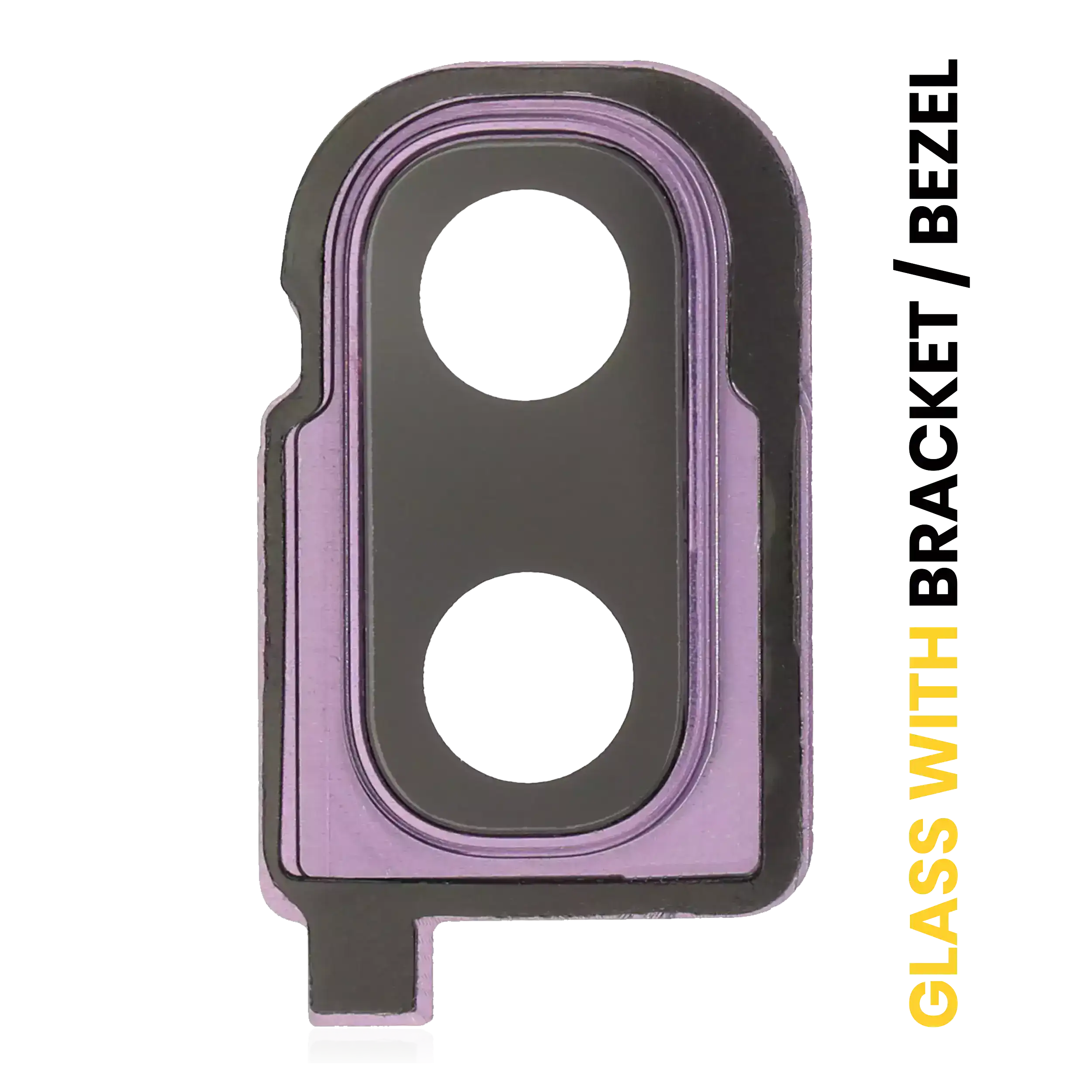Lente fotocamera posteriore con staffa / Cornice per Samsung Galaxy Z Flip 4G (F700) / Z Flip 5G (F707) (Mirror Viola）