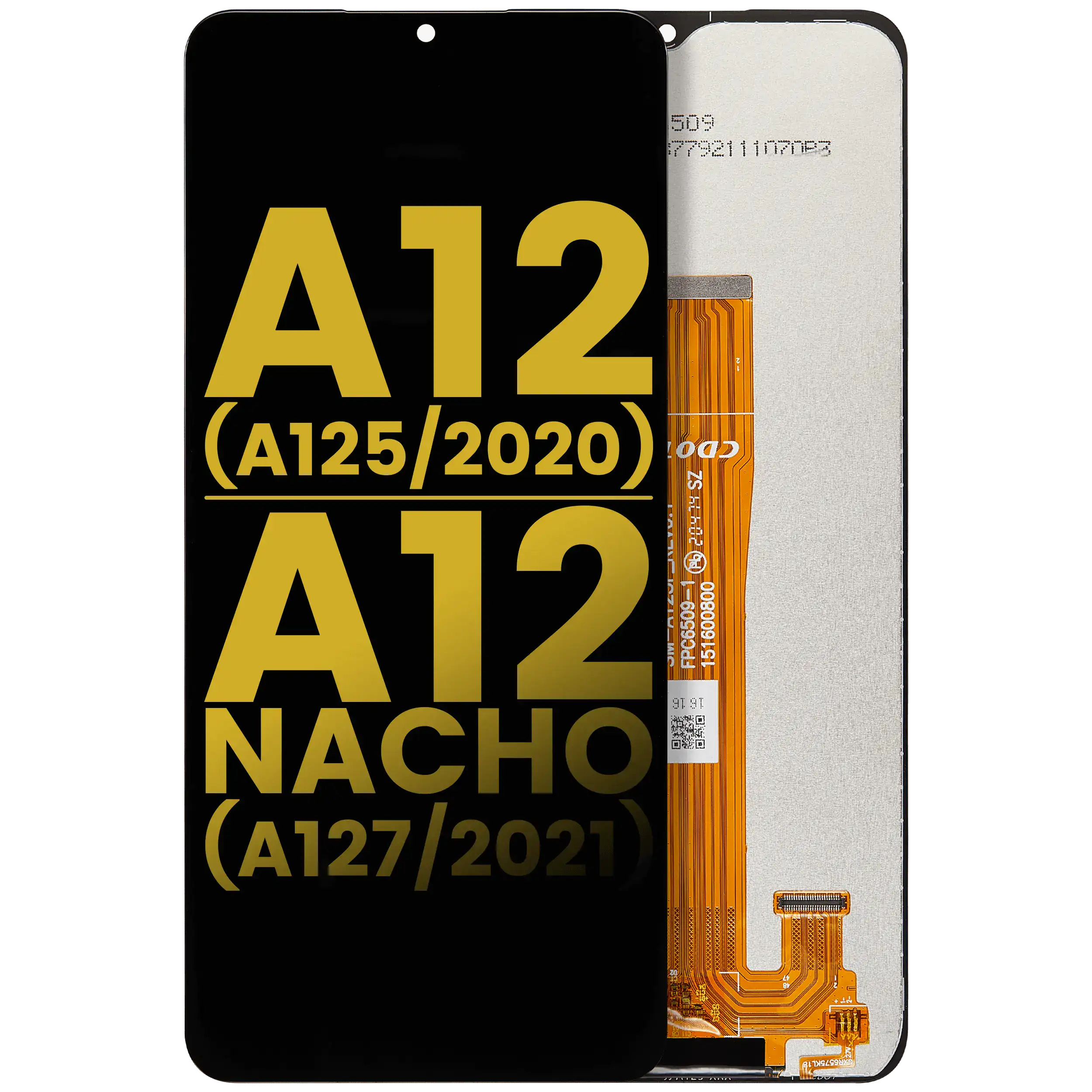 Display LCD completo senza Frame per Samsung Galaxy A12 (A125 / 2020) / A12 Nacho (A127 / 2021) (Refurbished) (tutti i colori)