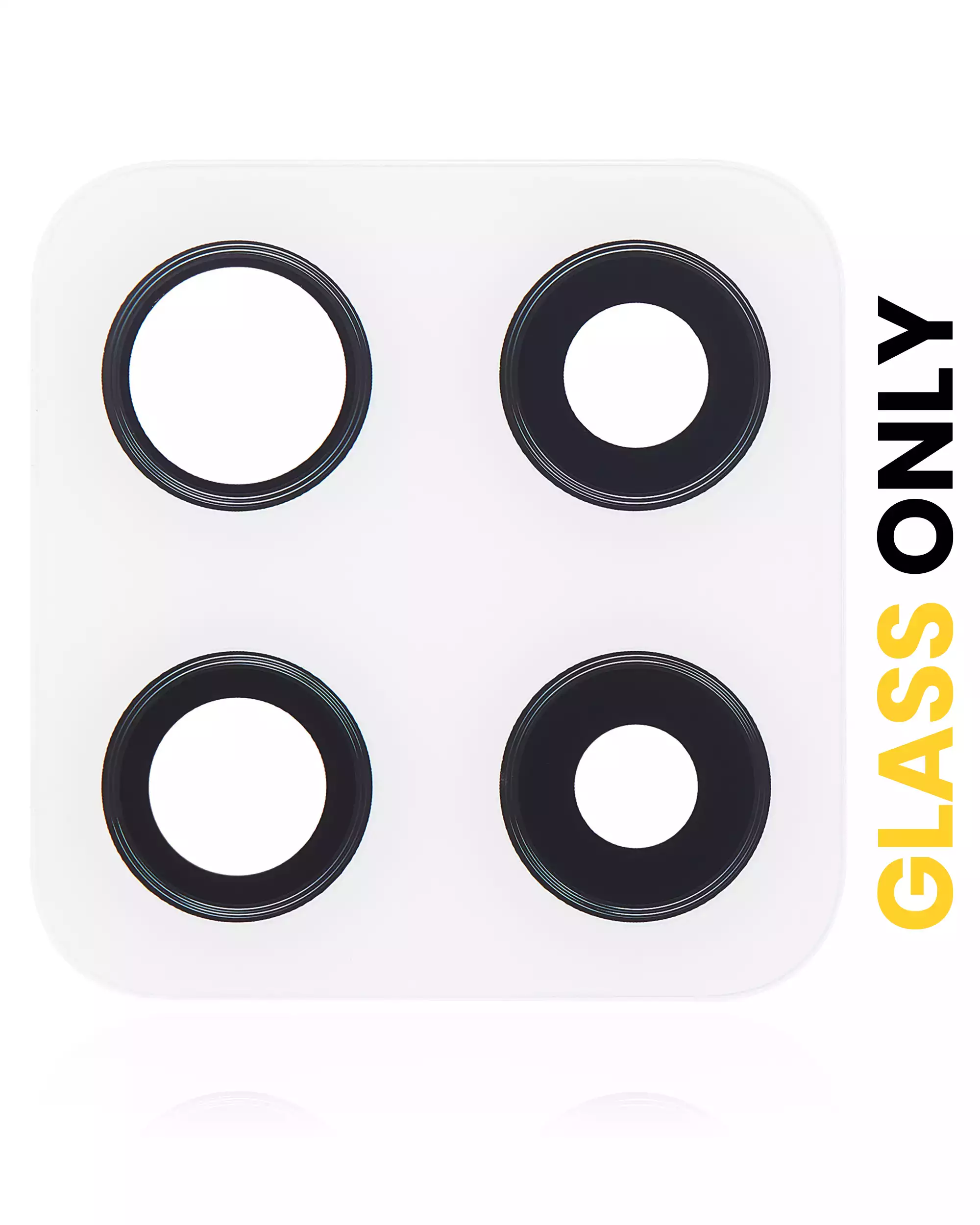 Lente fotocamera posteriore (solo vetro) con adesivo per Samsung Galaxy A42 5G (A426 / 2020) (Prism Dot Bianco) (10 pezzi)