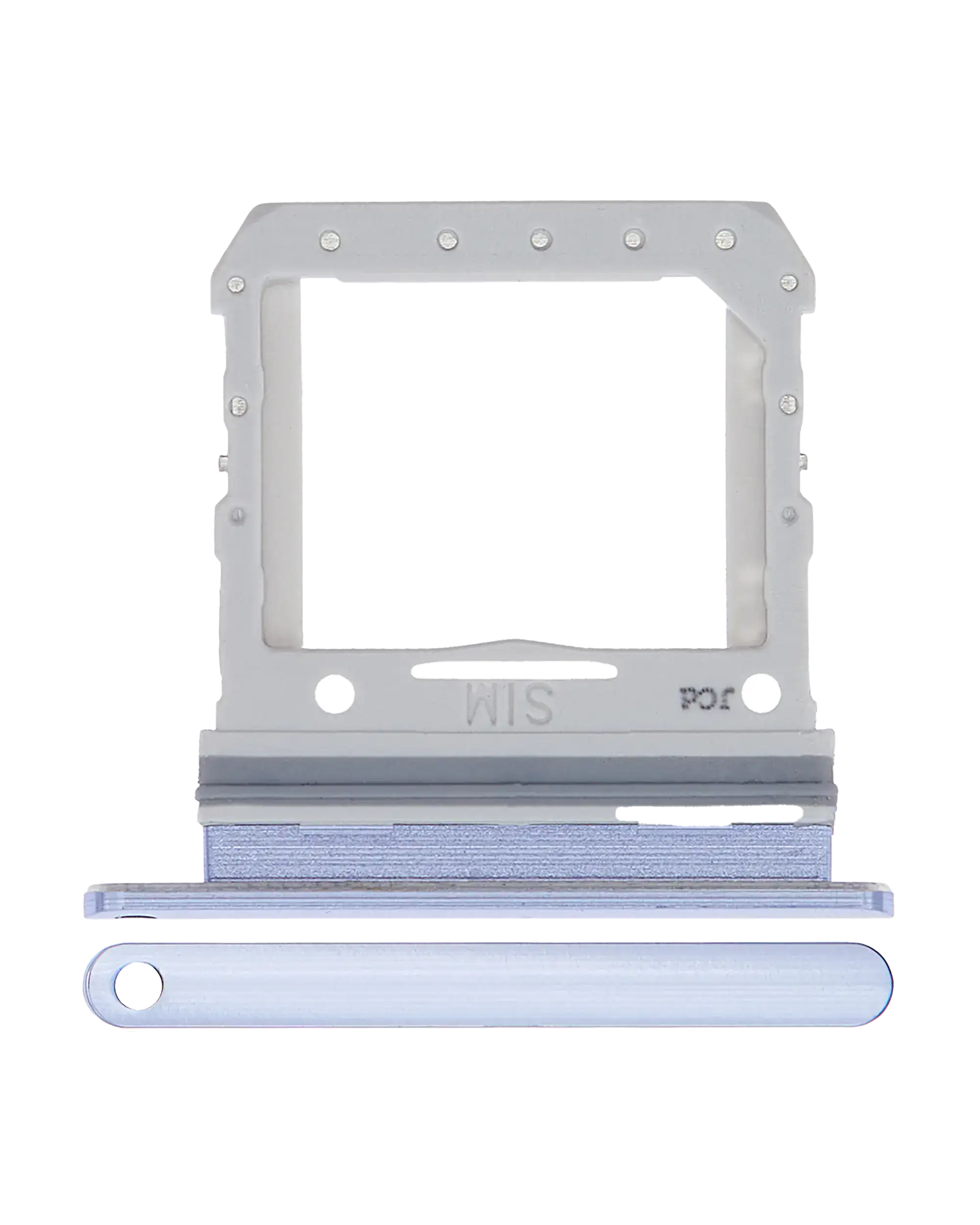 Carrellino SIM singola per Samsung Galaxy Z Flip 4G (F700) / Z Flip 5G (F707) (Mirror Viola)