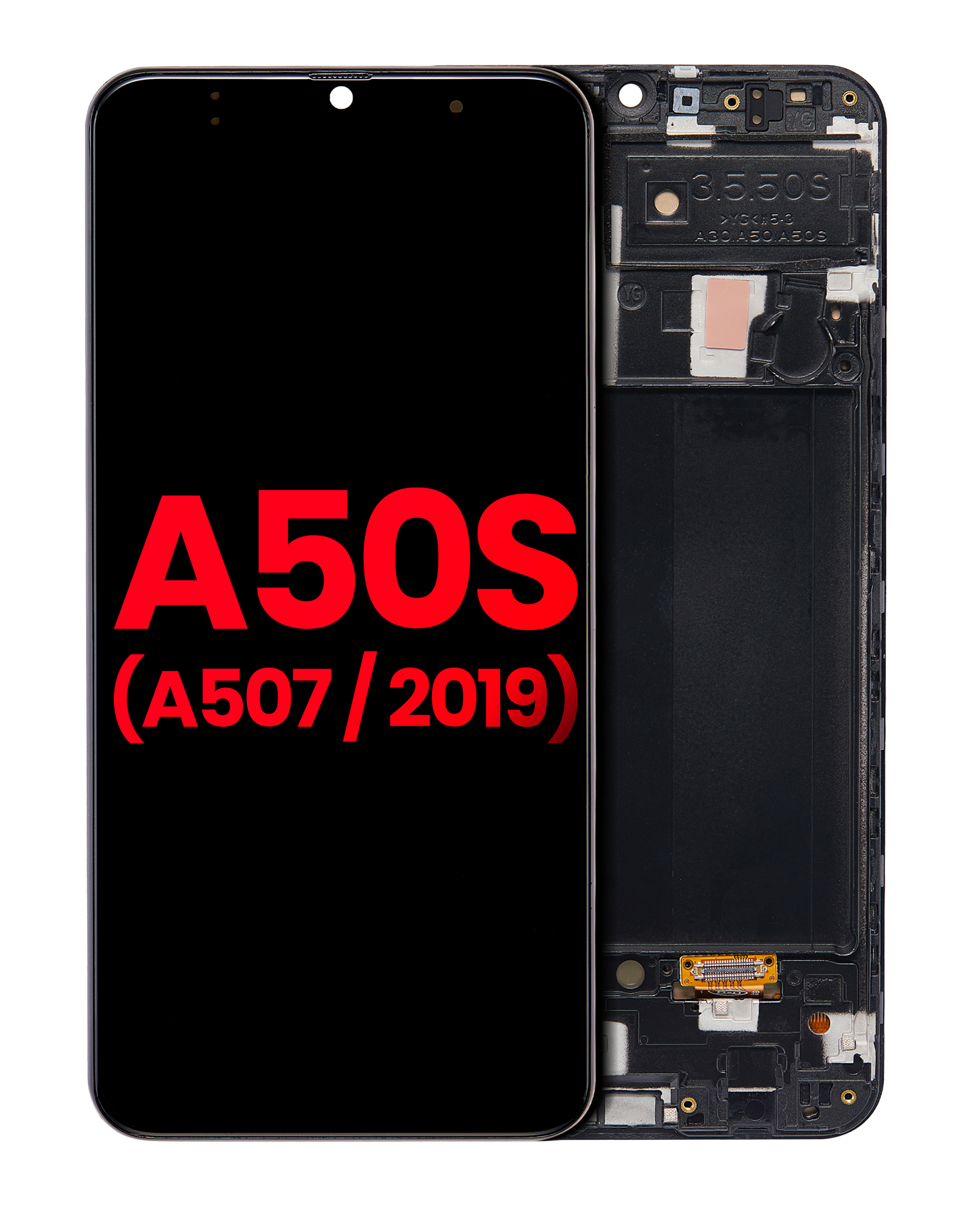 Display OLED completo con Frame per Samsung Galaxy A50s (A507 / 2019) (tutti i colori)