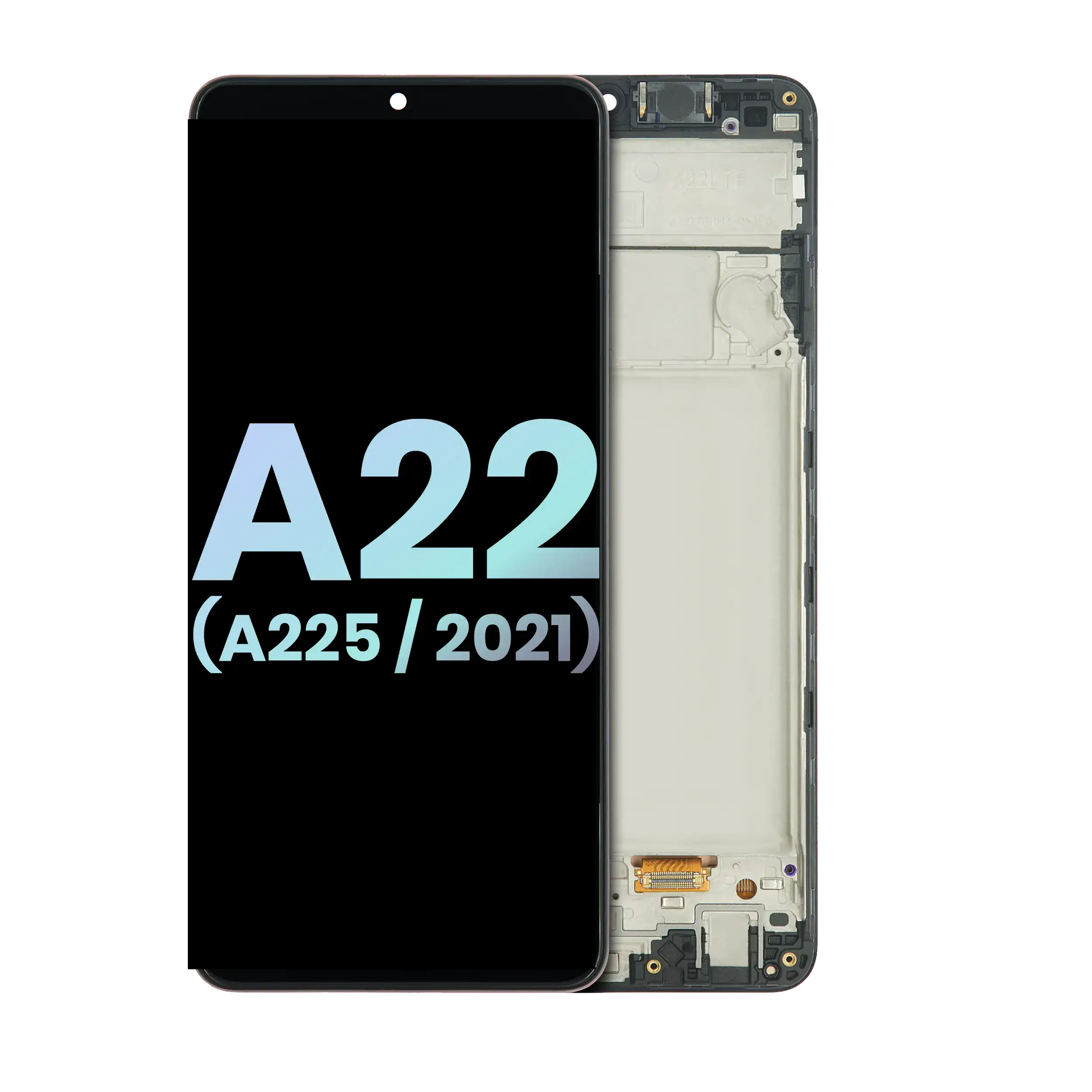 Display OLED completo con Frame per Samsung Galaxy A22 4G (A225 / 2021) (Service Pack) (tutti i colori)