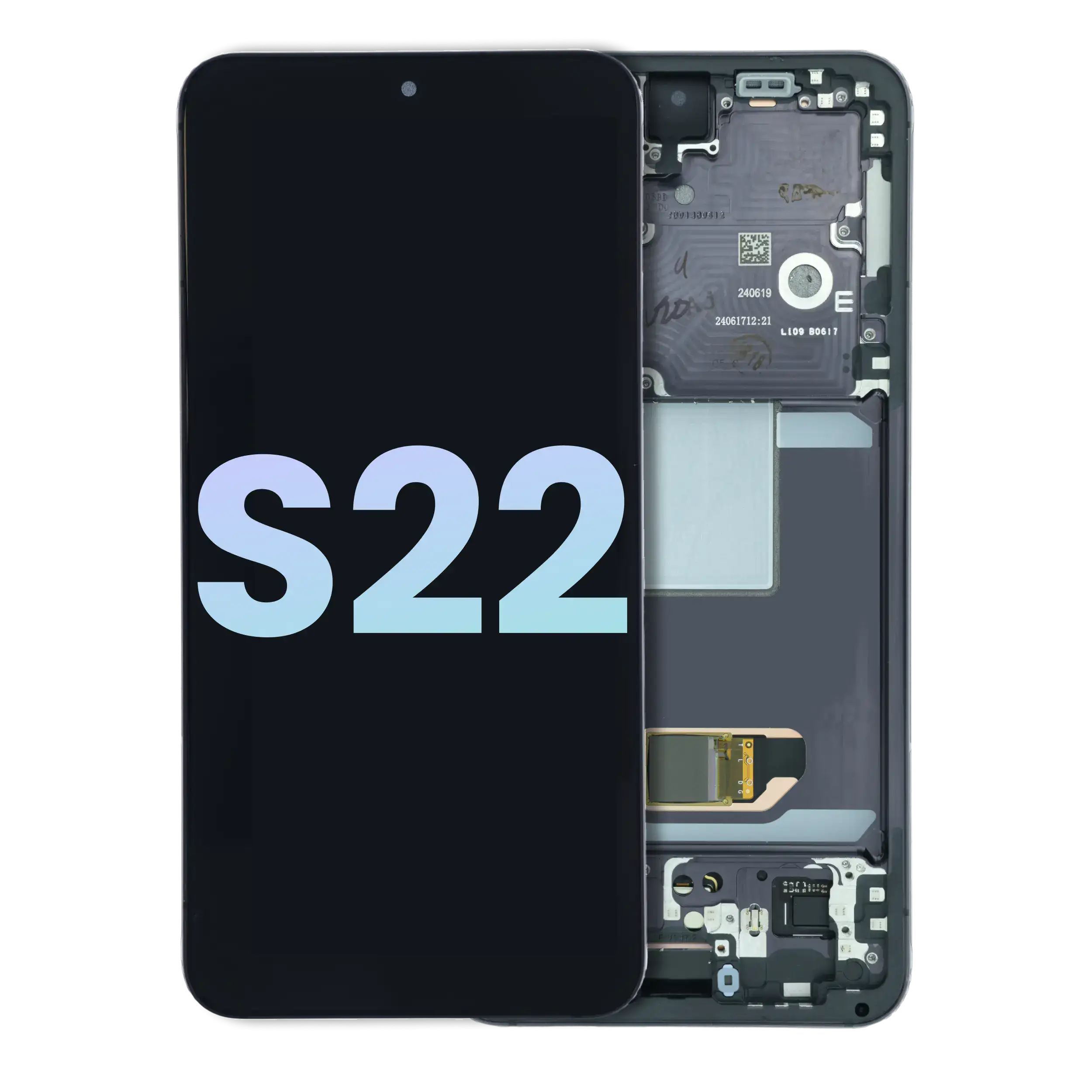 Display OLED completo con Frame per Samsung Galaxy S22 5G (Service Pack) (Phantom Nero)