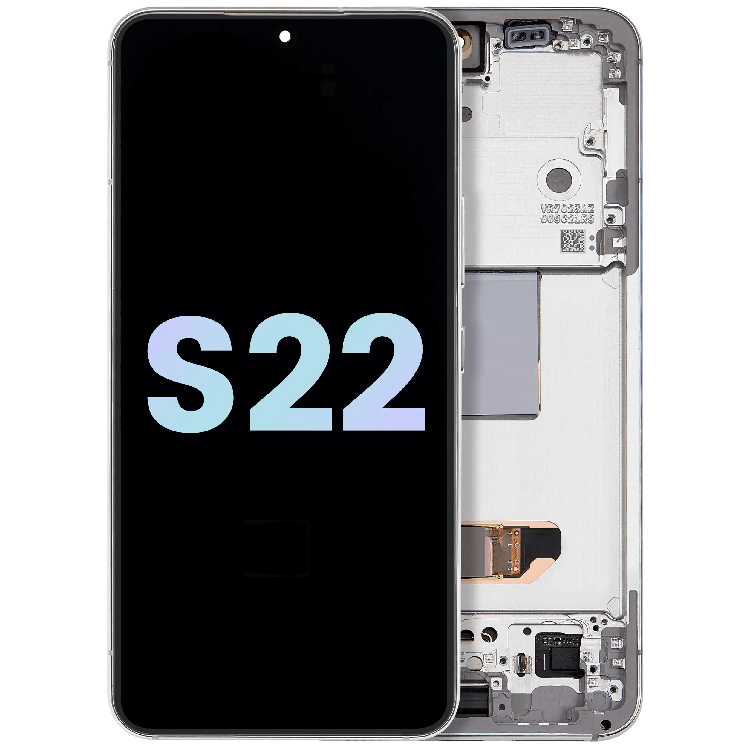 Display OLED completo con Frame per Samsung Galaxy S22 5G (Service Pack) (Bianco)