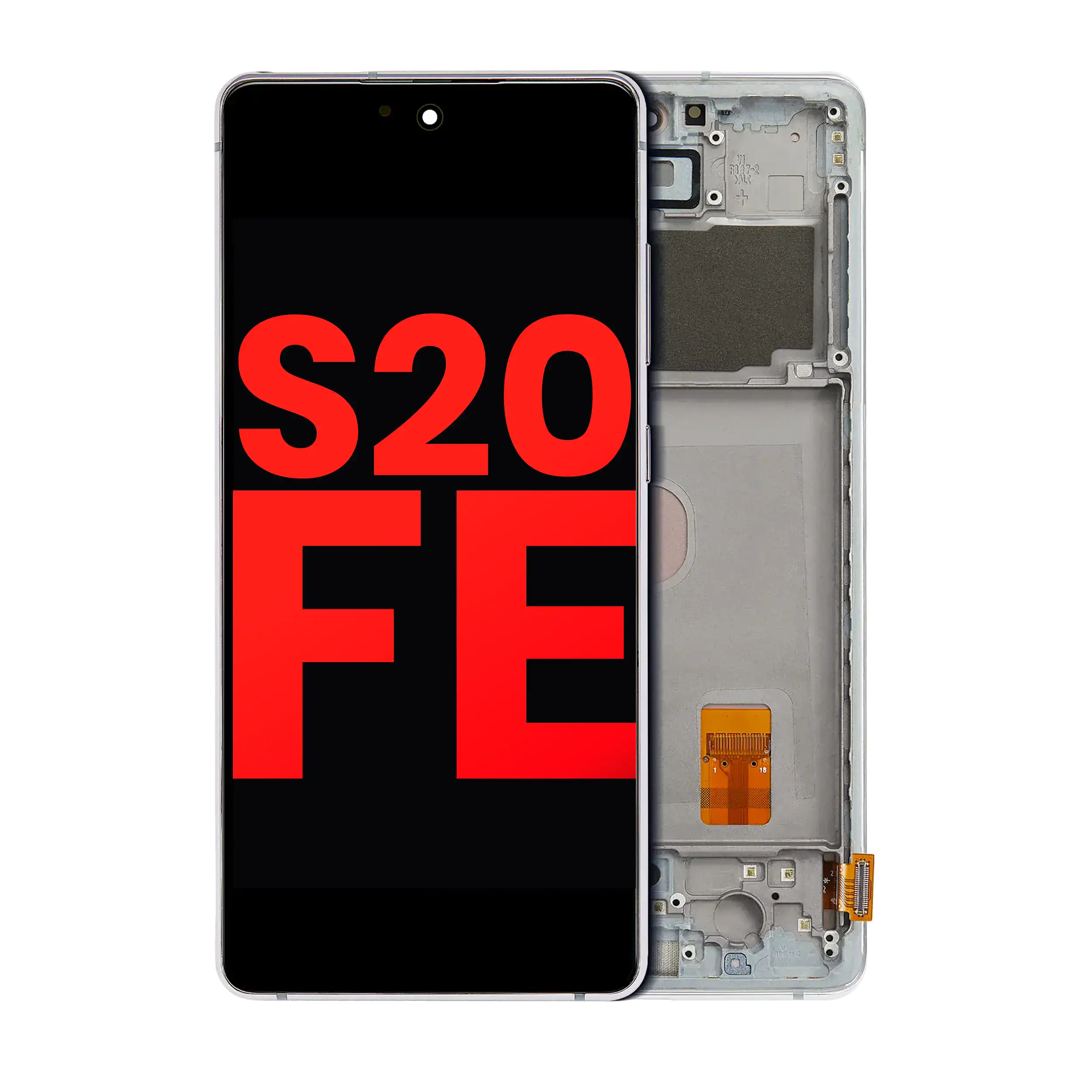 Display OLED completo con Frame per Samsung Galaxy S20 FE 4G / 5G (Aftermarket Plus) (Cloud Mint)
